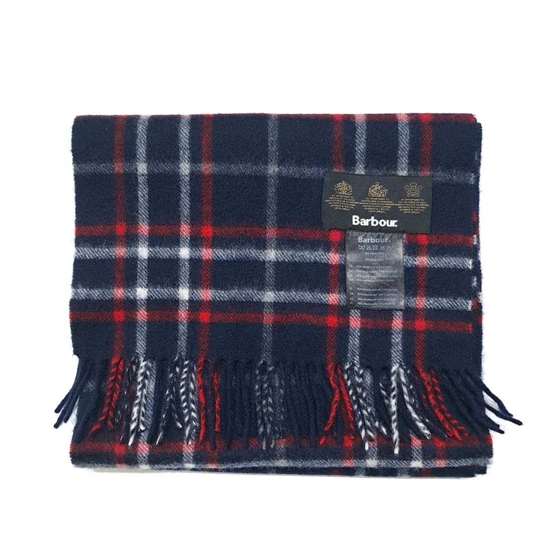 MX442 바버 다크네이비 타탄체크 머플러 목도리 상품이미지6