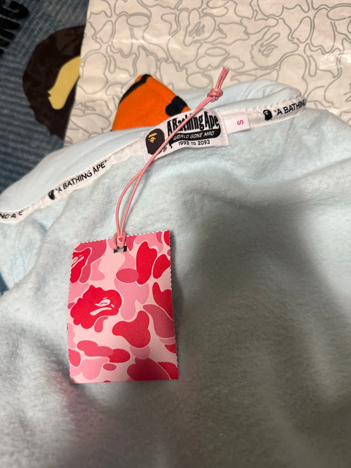 베이프마일로 샤크 풀 집 더블 후드 삭스 S 상품이미지4