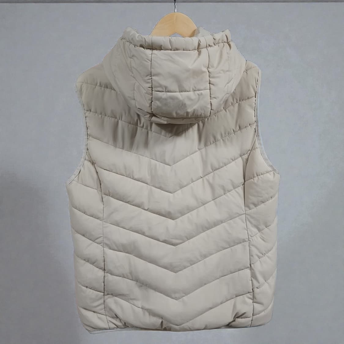 여성XL POLO 폴로 랄프로렌 경량 패딩조끼 베이지 상품이미지5
