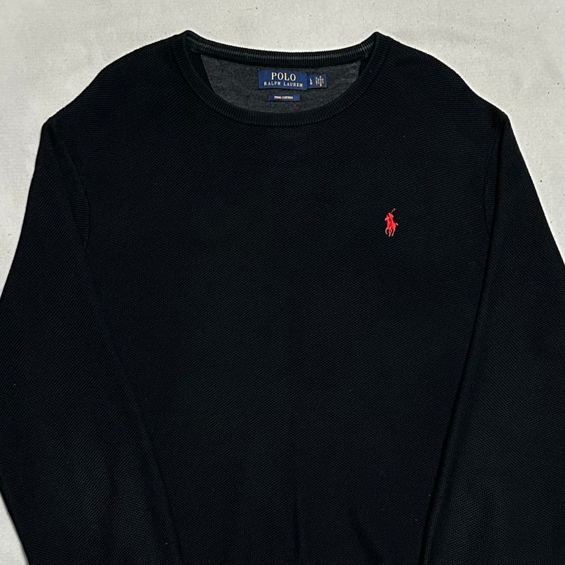L 폴로랄프로렌 블랙 코튼 니트 상품이미지1