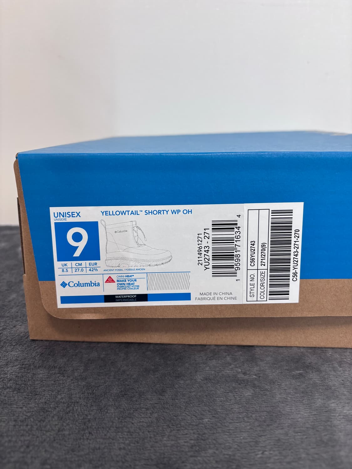 새상품) 270 컬럼비야 패딩 방한 부츠 상품이미지10