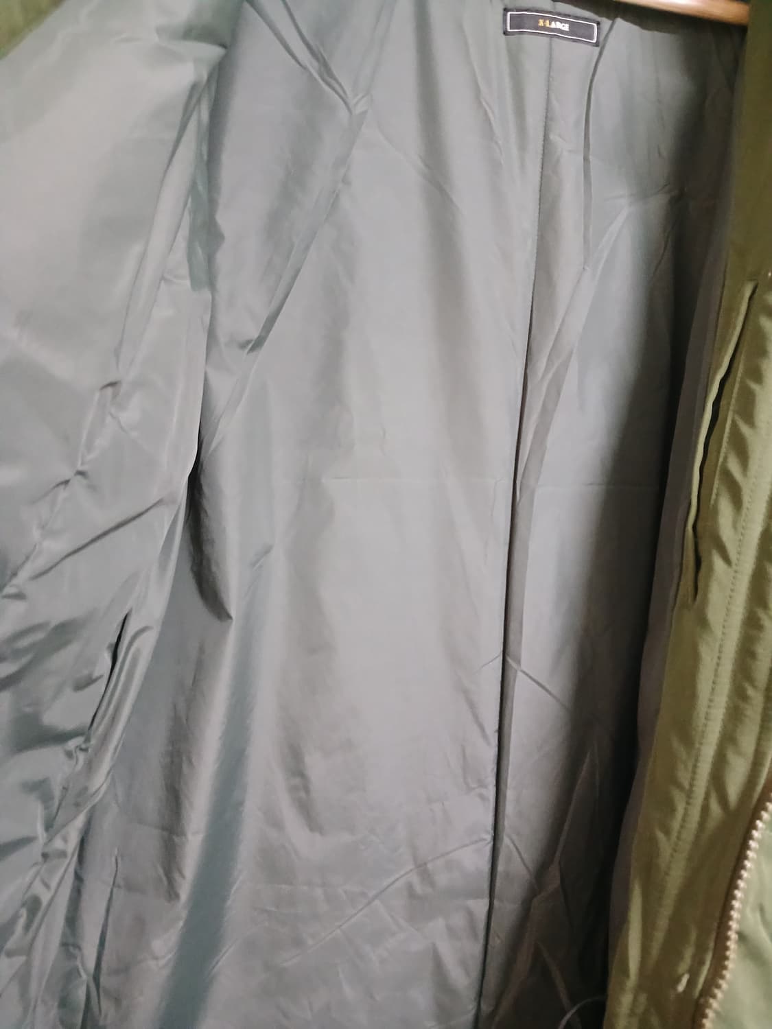 (상태굿,XL,105)프리즘웍스 레벨7 몬스터 파카 올리브 상품이미지7