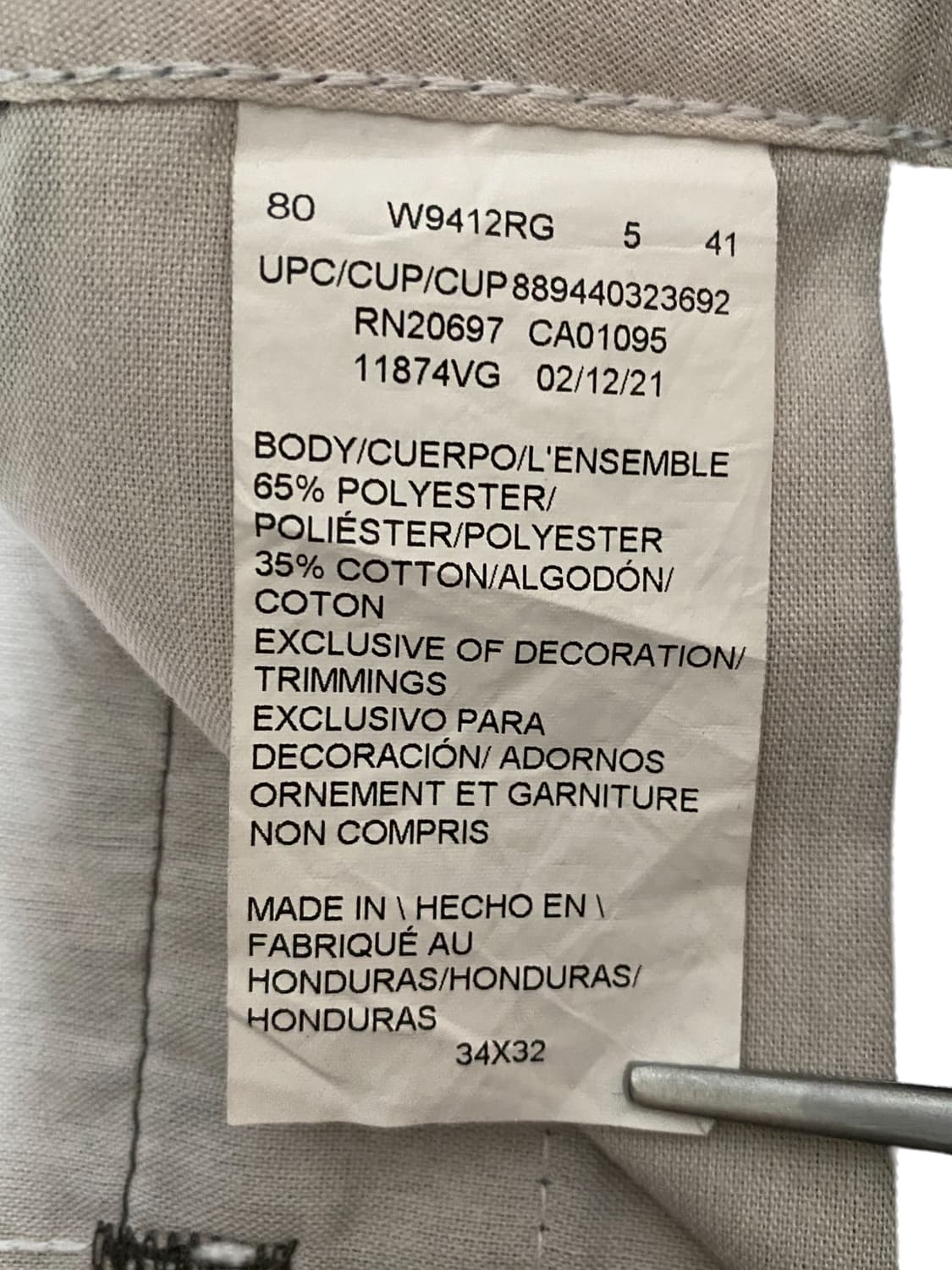 디키즈 스트레이트 워크 팬츠 (33) AB1873 상품이미지4