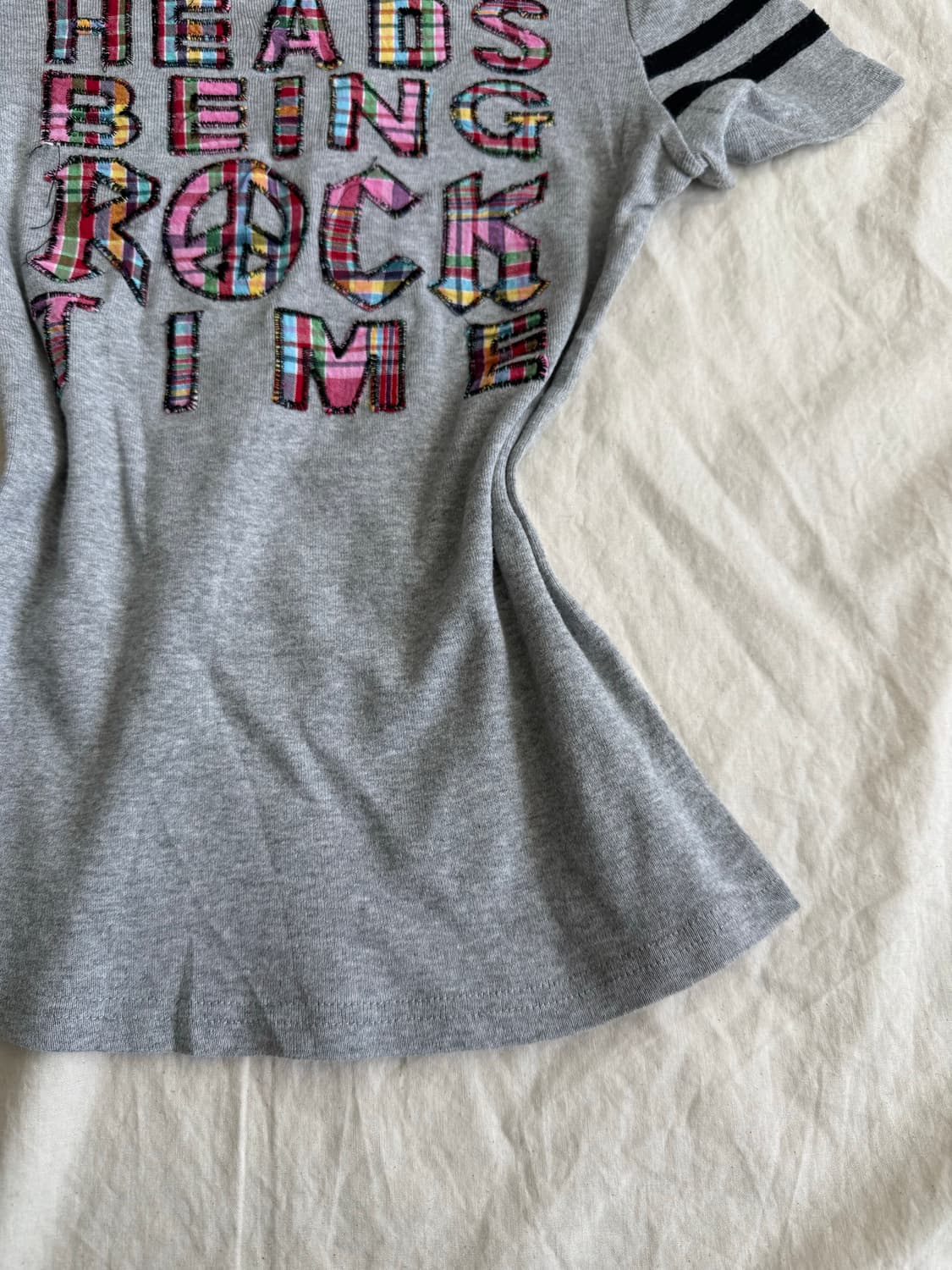 키치 00‘s y2k 딱붙 반팔탑 상품이미지7