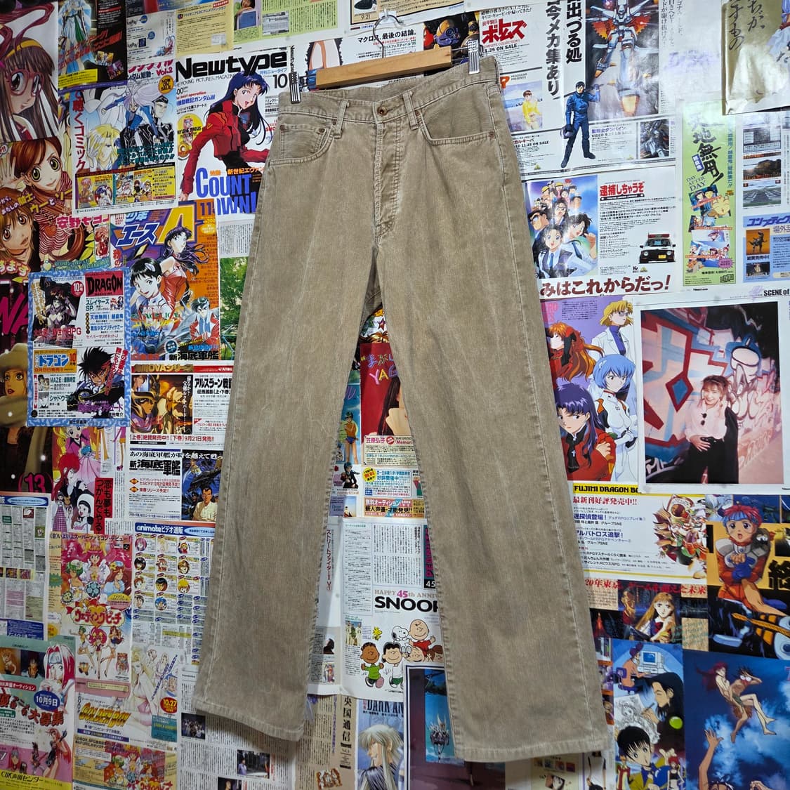 에드윈 재팬 505 베이지 코듀로이 코튼 팬츠 상품이미지4