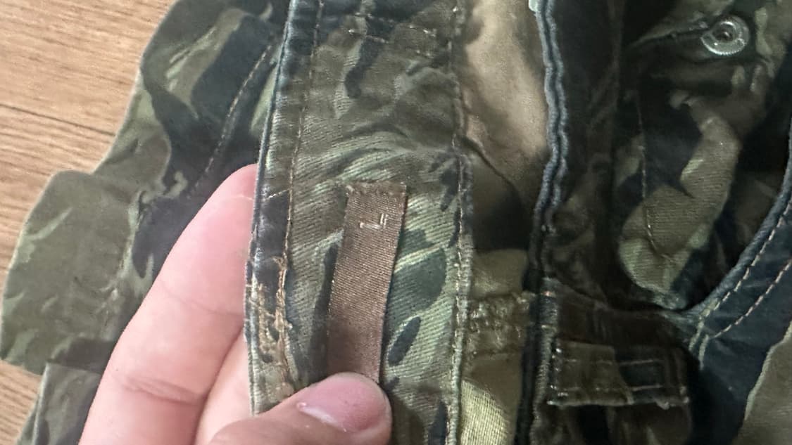 DEFGARMENTS 타이거 카모 카고 반바지 L 버뮤다 상품이미지4