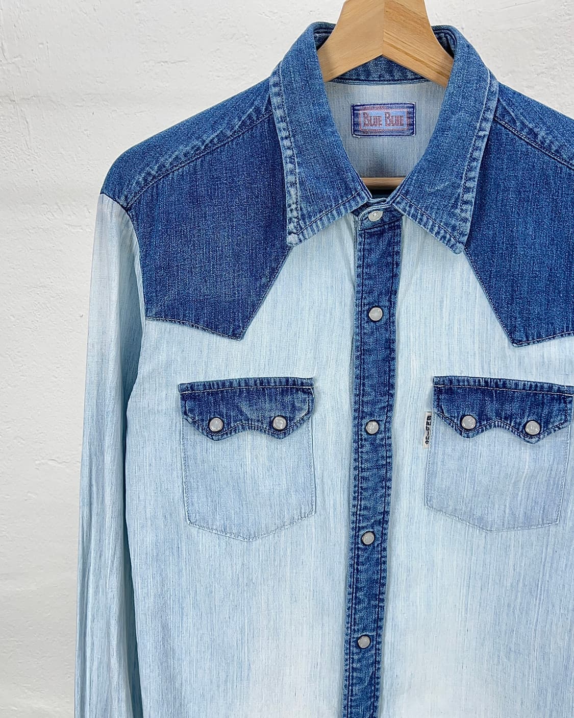 블루 블루 재팬 스냅 맥 파이 데님 웨스턴 셔츠 상품이미지2