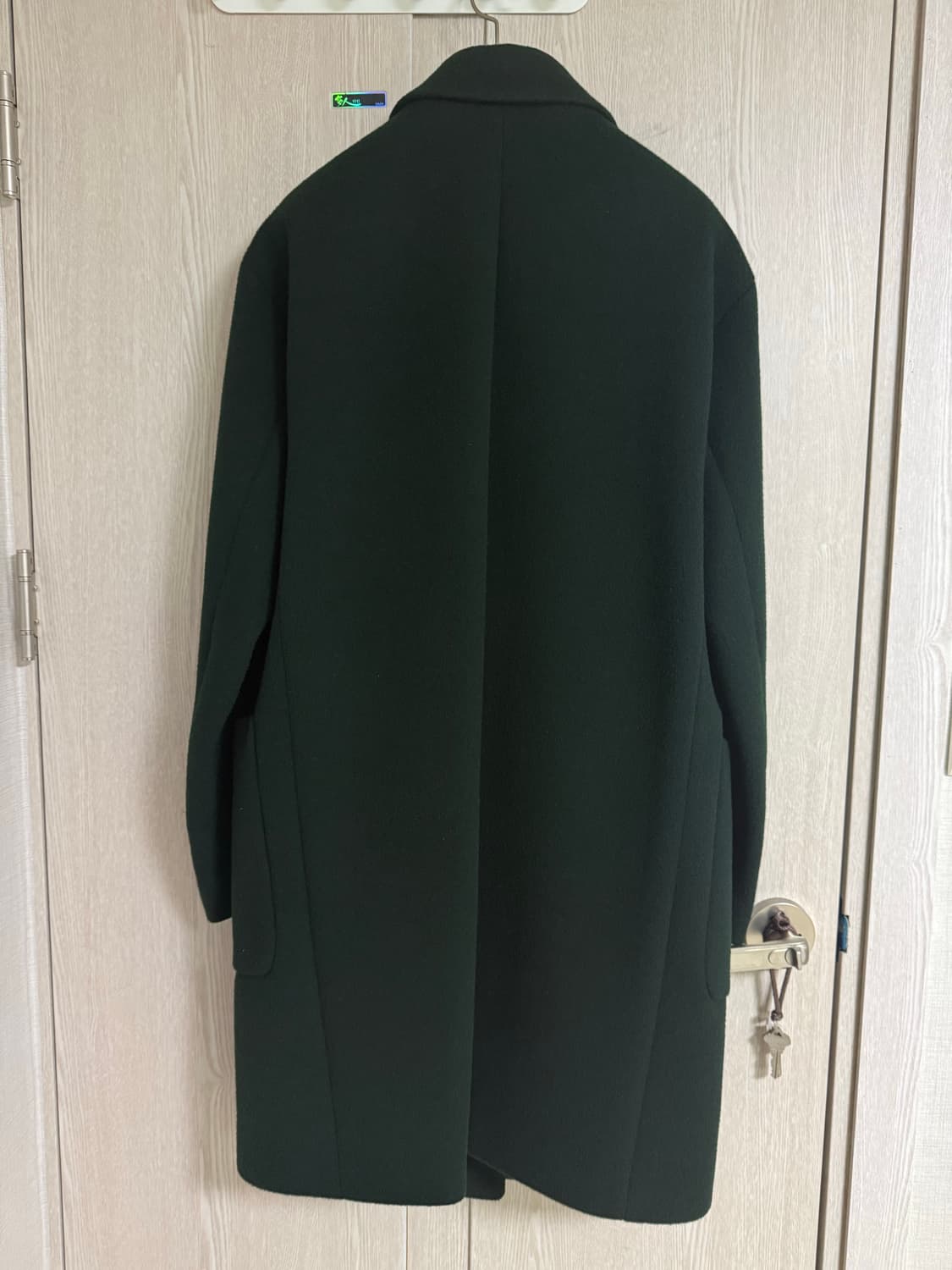 디앤써 다크그린 울코트 상품이미지2