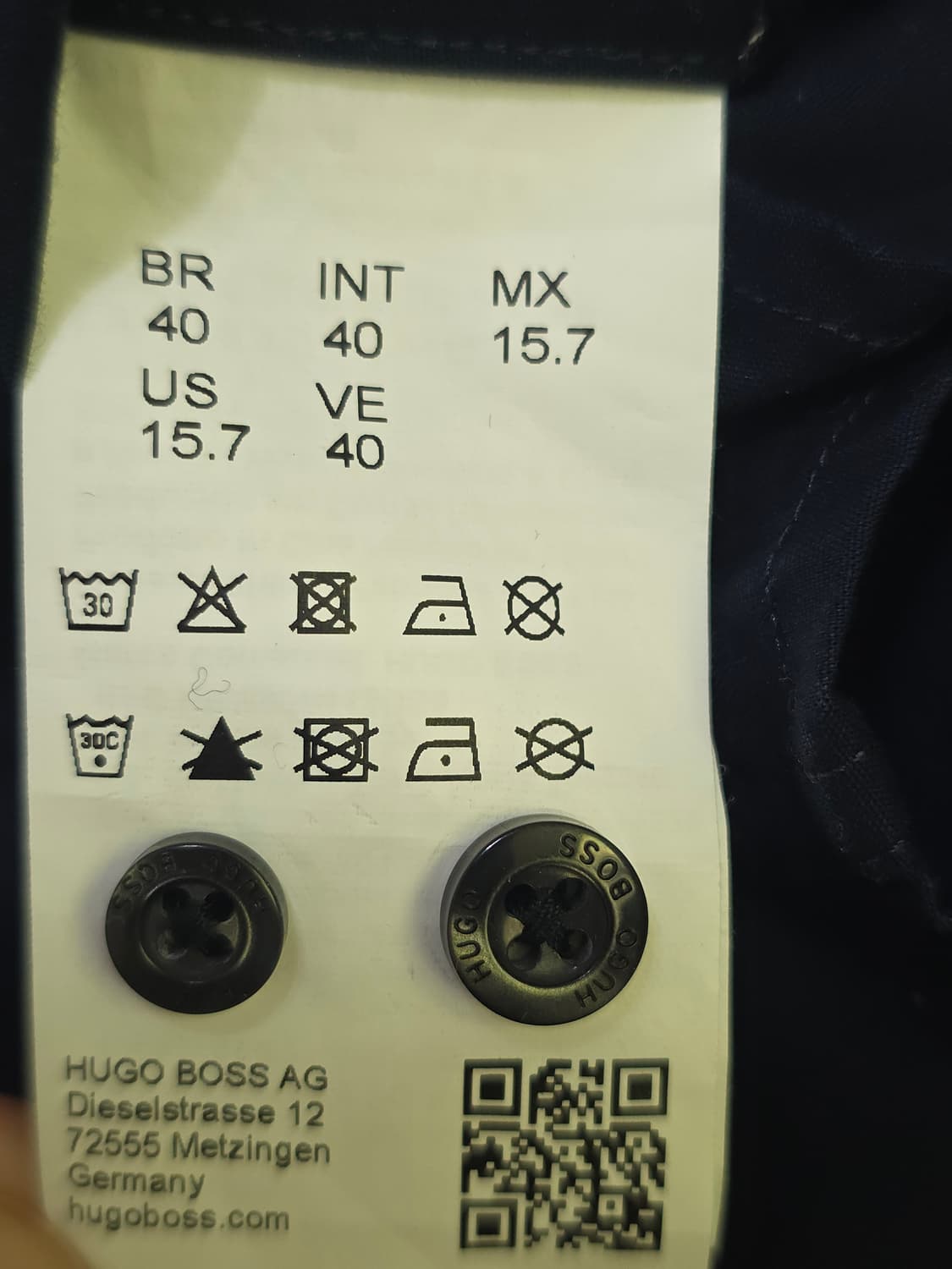 휴고보스 딥 네이비 셔츠 M / HUGO BOSS Extra Slim F 상품이미지4