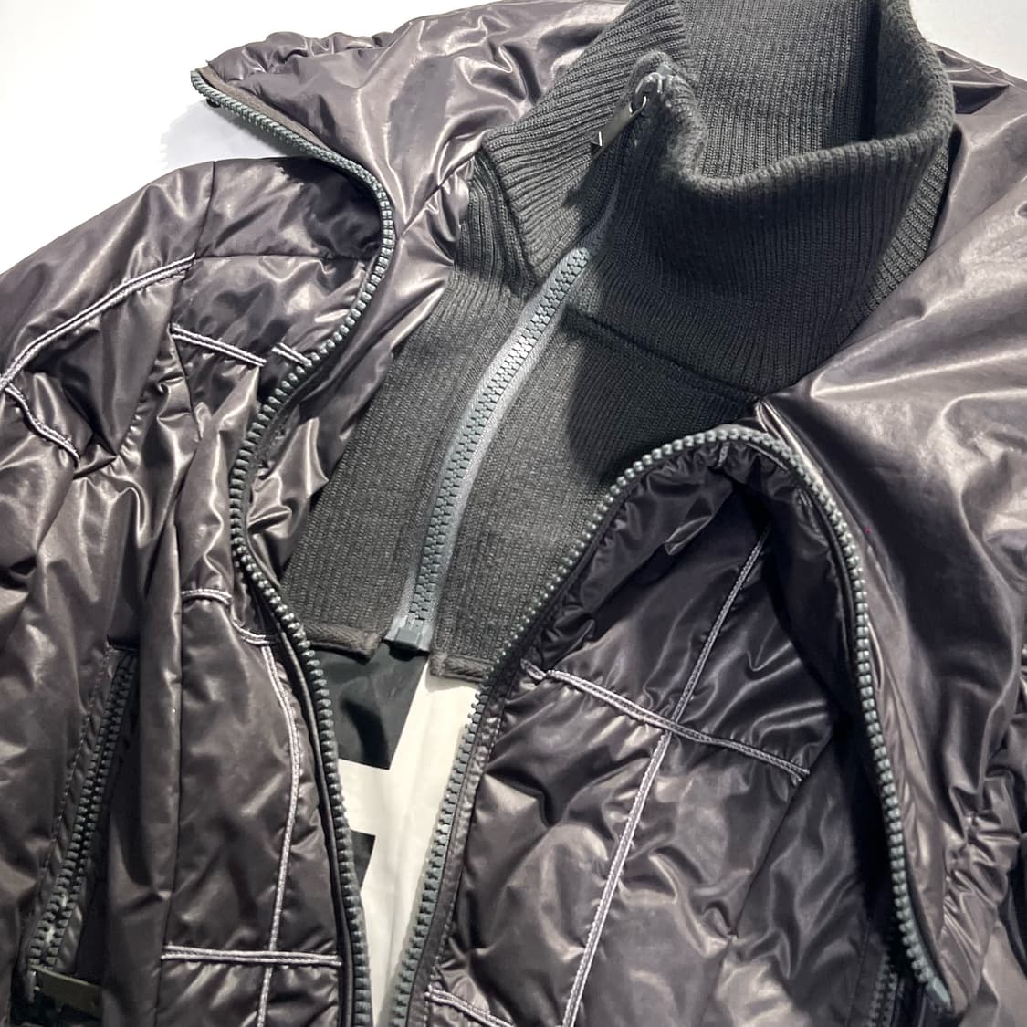 Diesel Asymmetric High Neck Zip Jacket 상품이미지5