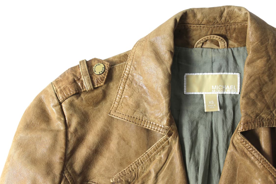 2000s 마이클코어스 카우레더 자켓 상품이미지2