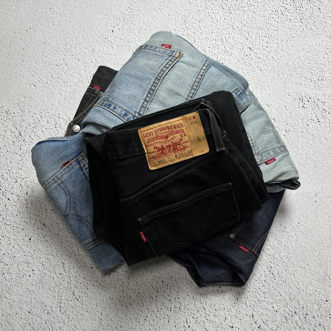00s Levi's 501 Original Fit Black Denim  상품이미지10