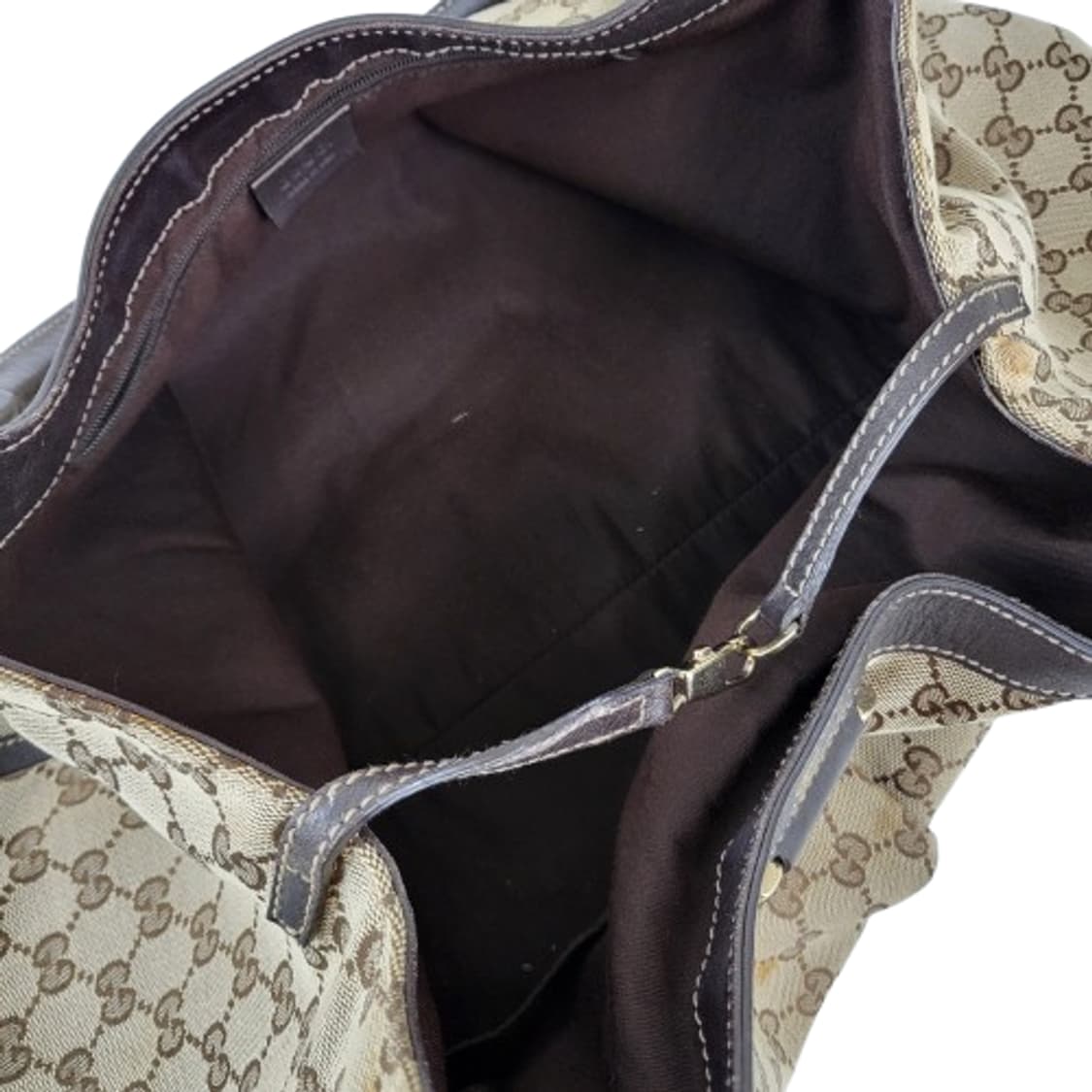 정품 구찌 189835 GG로고 자가드 캔버스 D링 호보 숄더백 상품이미지10