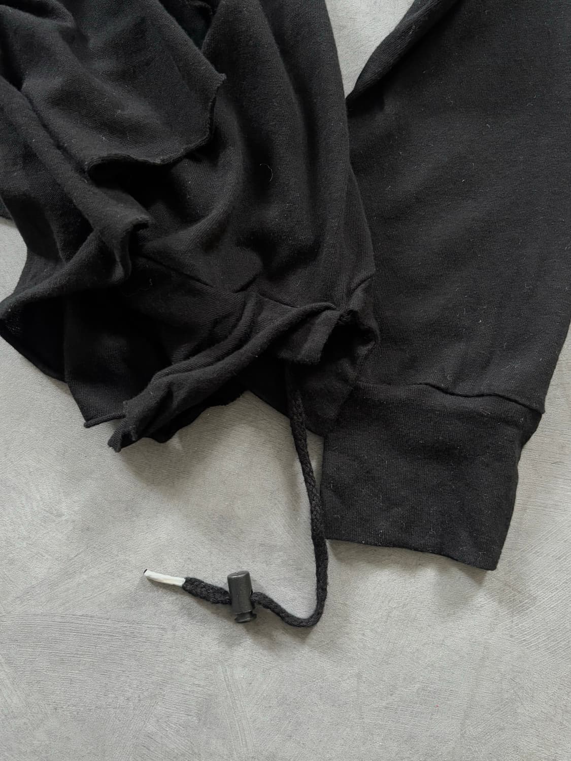 gomme 고무 블랙 프릴 언발 가디건 상품이미지7