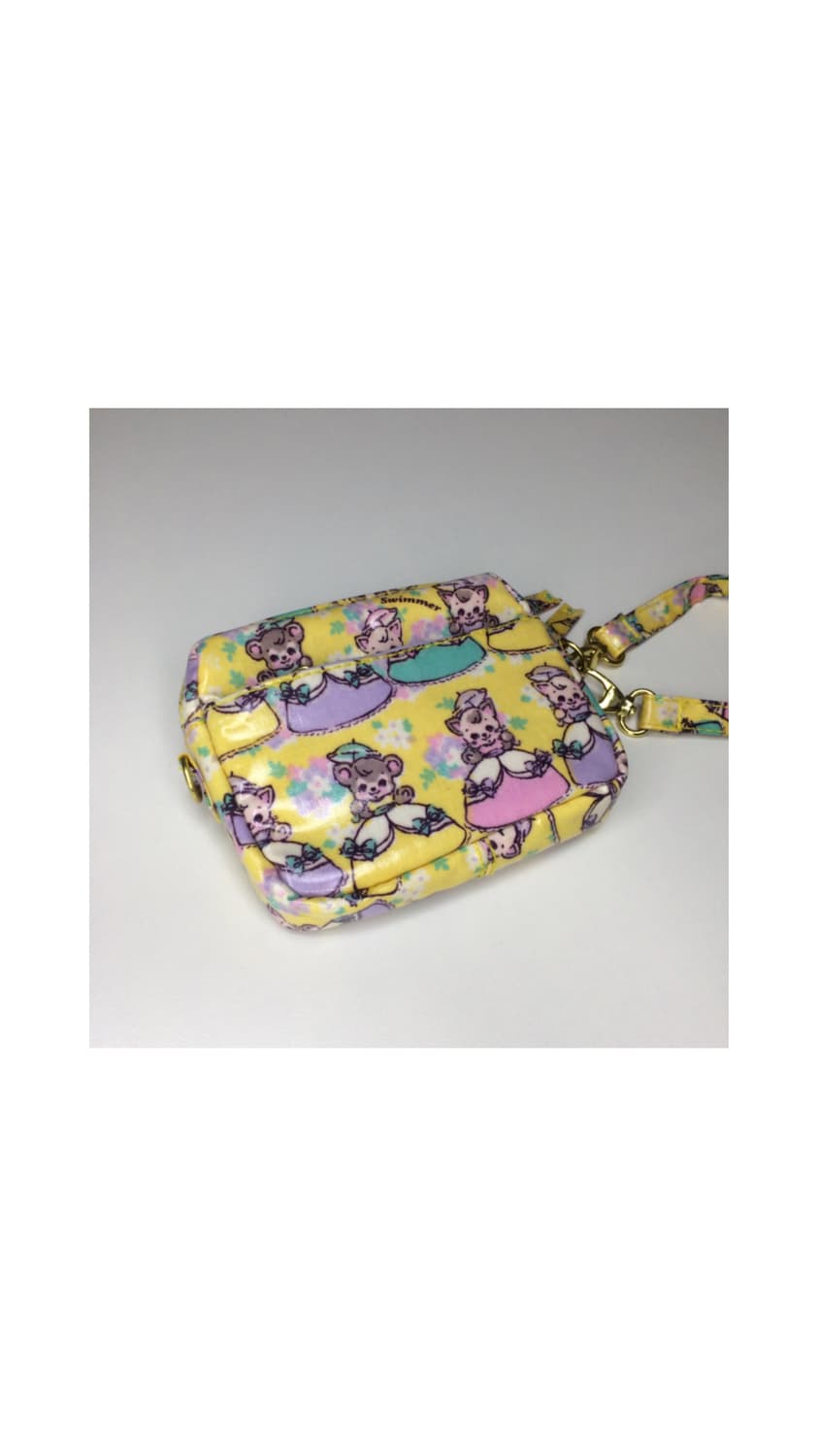 Swimmer 스위머 옐로우 프린팅 지갑 미니 파우치 상품이미지2