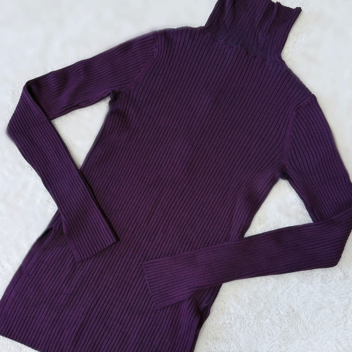 BCBGMAXAZRIA 딱붙 골지 반집업 니트 상품이미지3