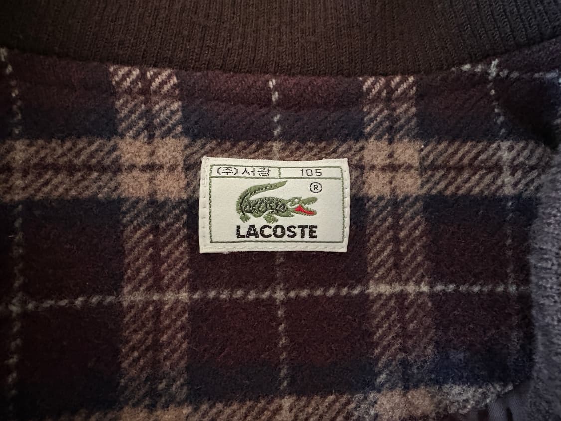 라코스테 체크 봄버 자켓 상품이미지6