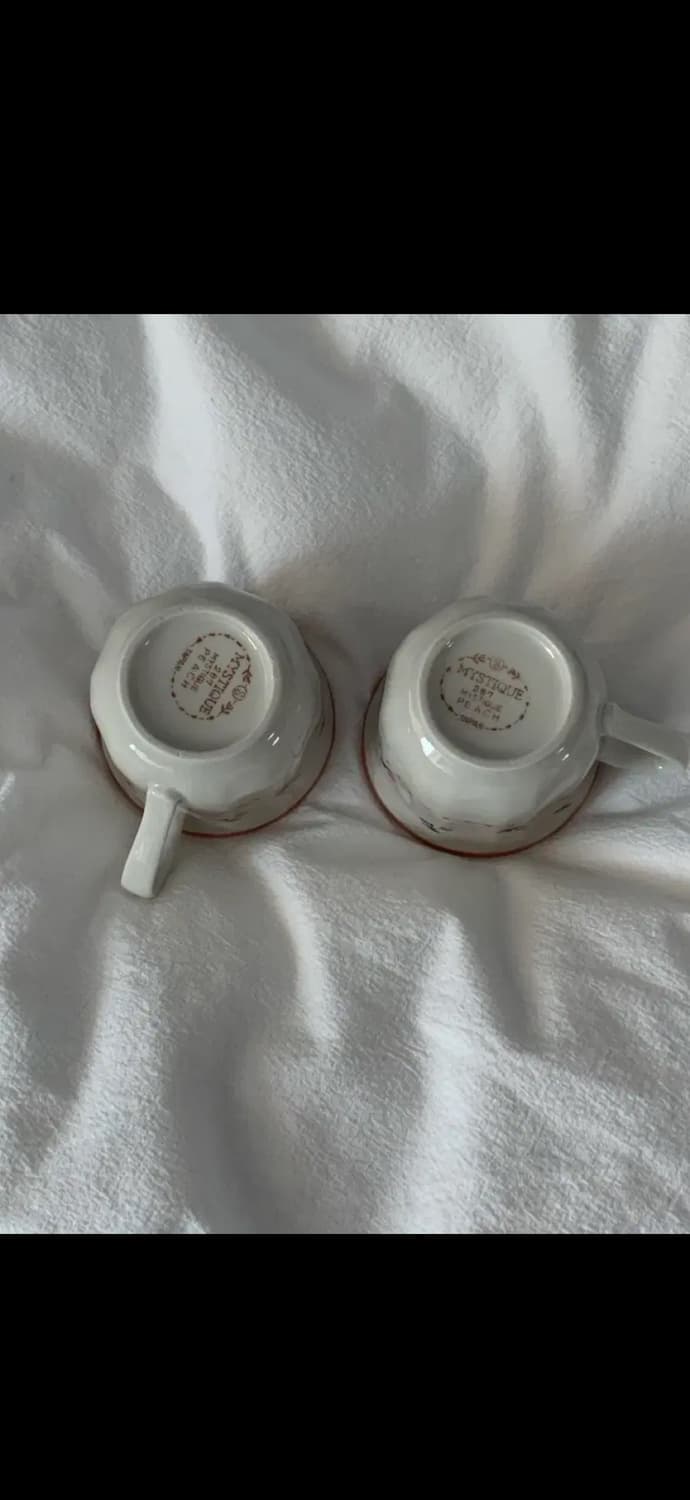 빈티지 산고 피치머그 2개  상품이미지2