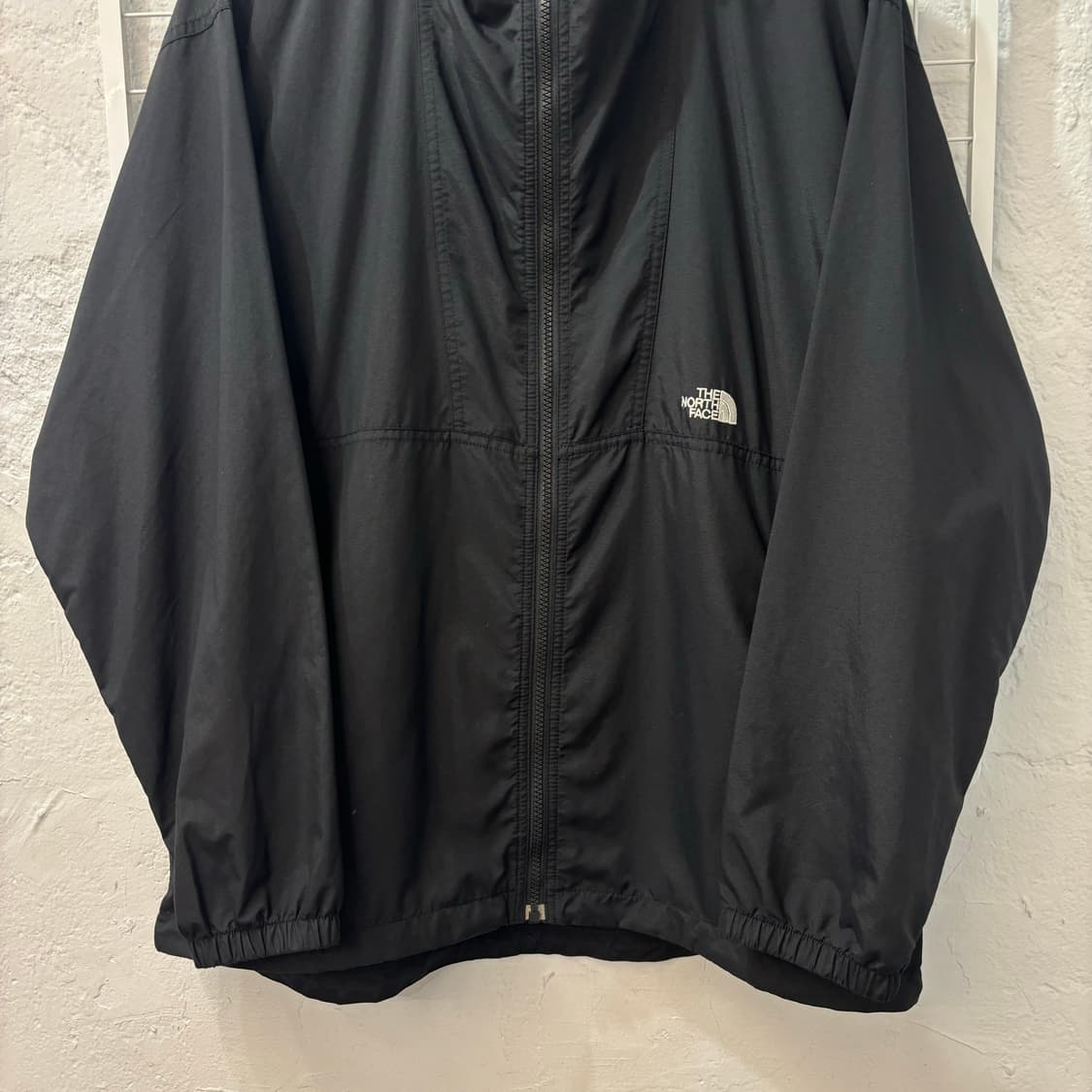 00s 노스페이스 미들 로고 블랙 바람막이 XL 상품이미지4