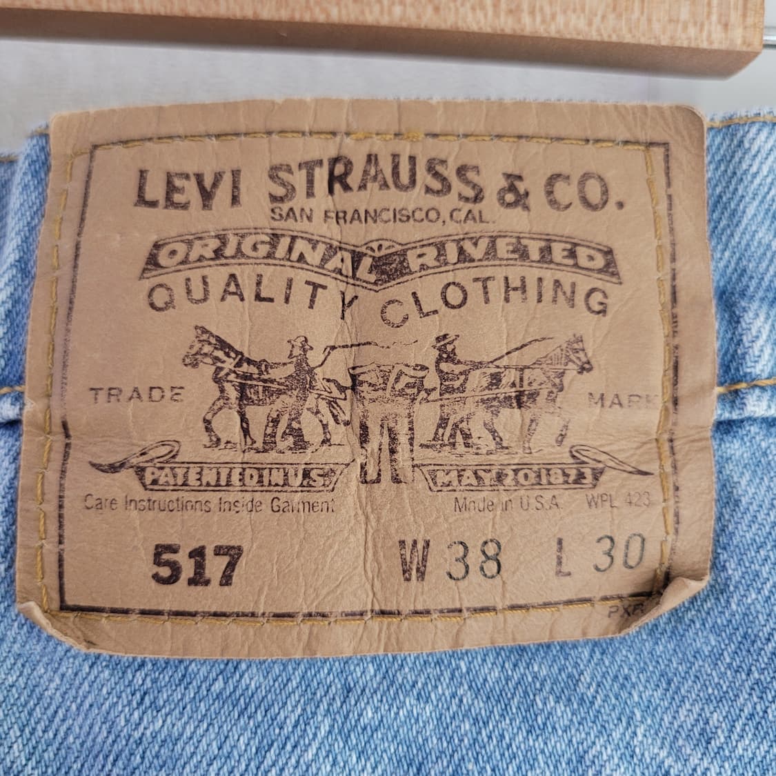 90s 리바이스 517 팬츠 오랜지탭 (Made in Usa) 상품이미지5