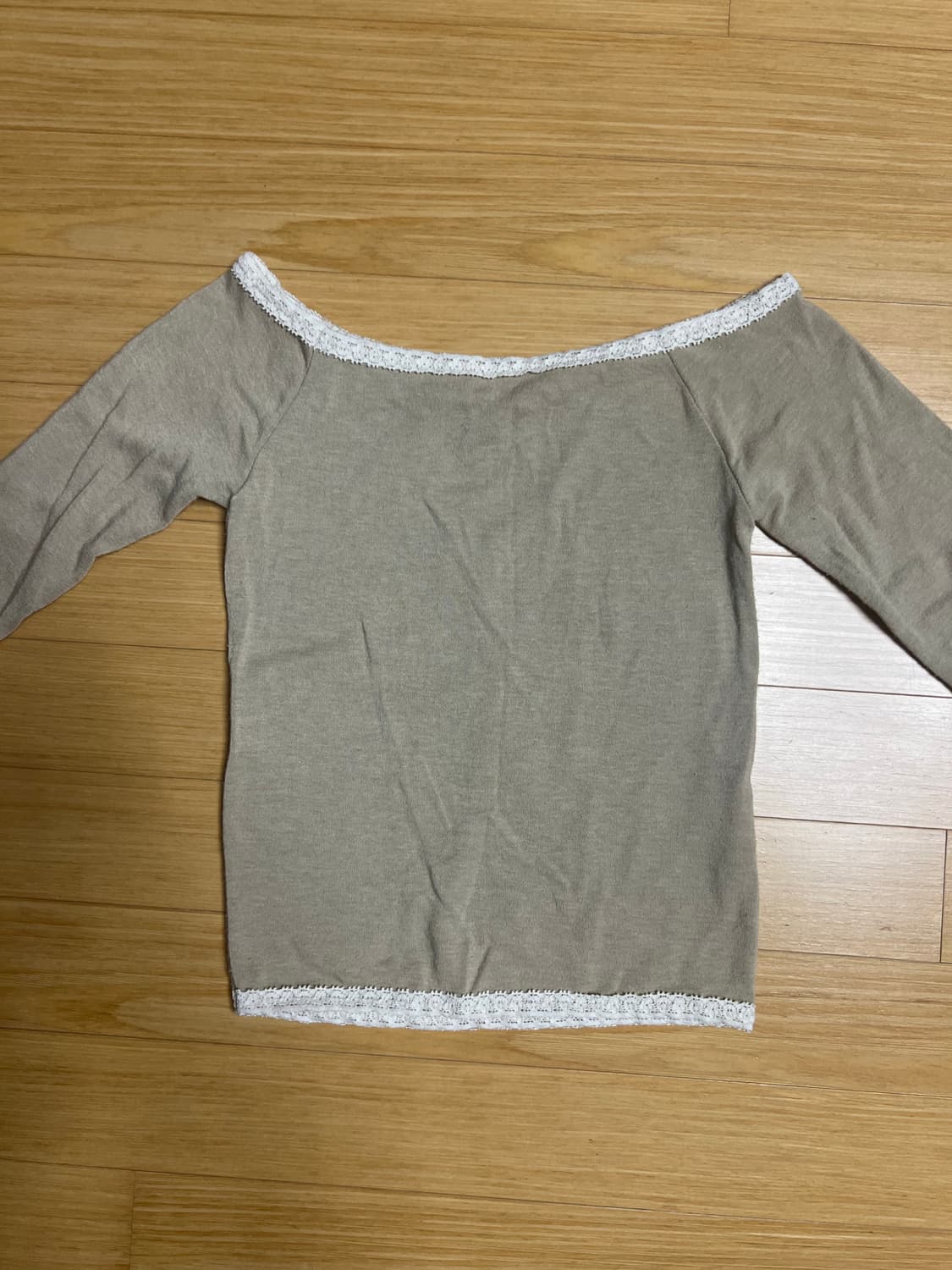 시즐 seezul 워터 빈티지 이너 티셔츠 베이지 상품이미지7