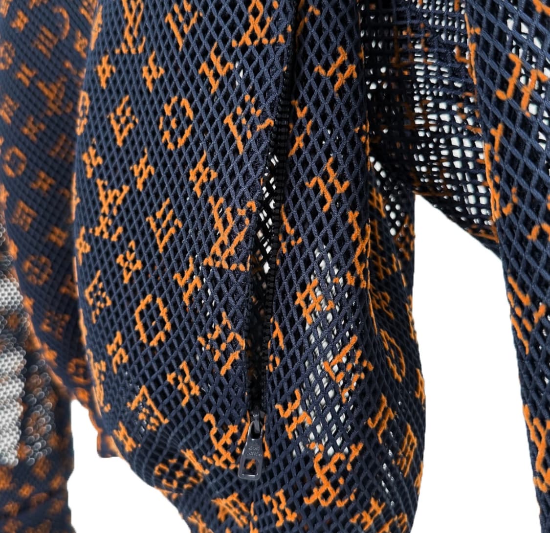 [46] 루이비통 남성 그라디언트 모노그램 메쉬 후드 블루종 자켓 오렌지 상품이미지4