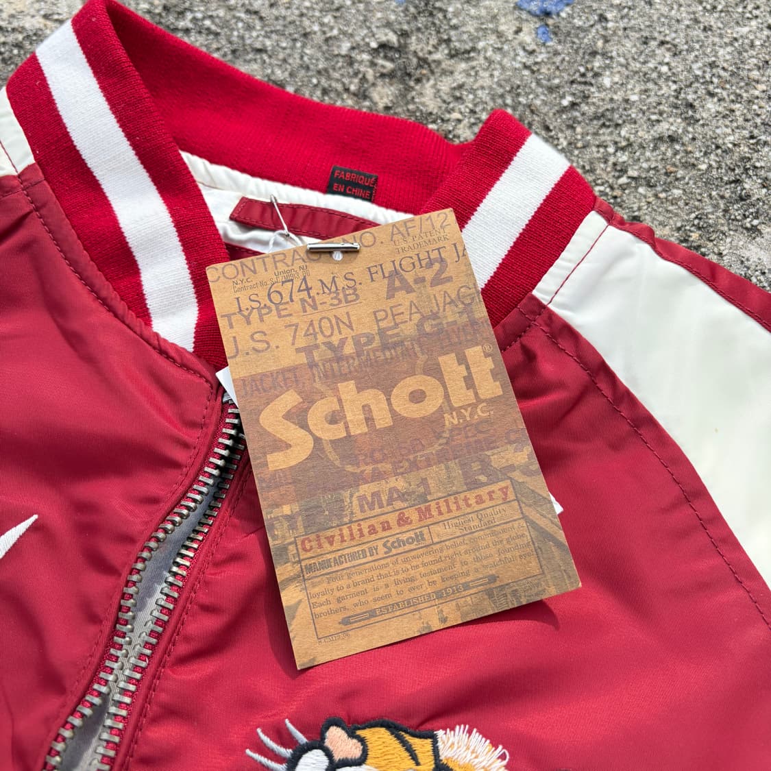 쇼트 Schott 오리지널 빈티지 스카쟌 L 상품이미지8