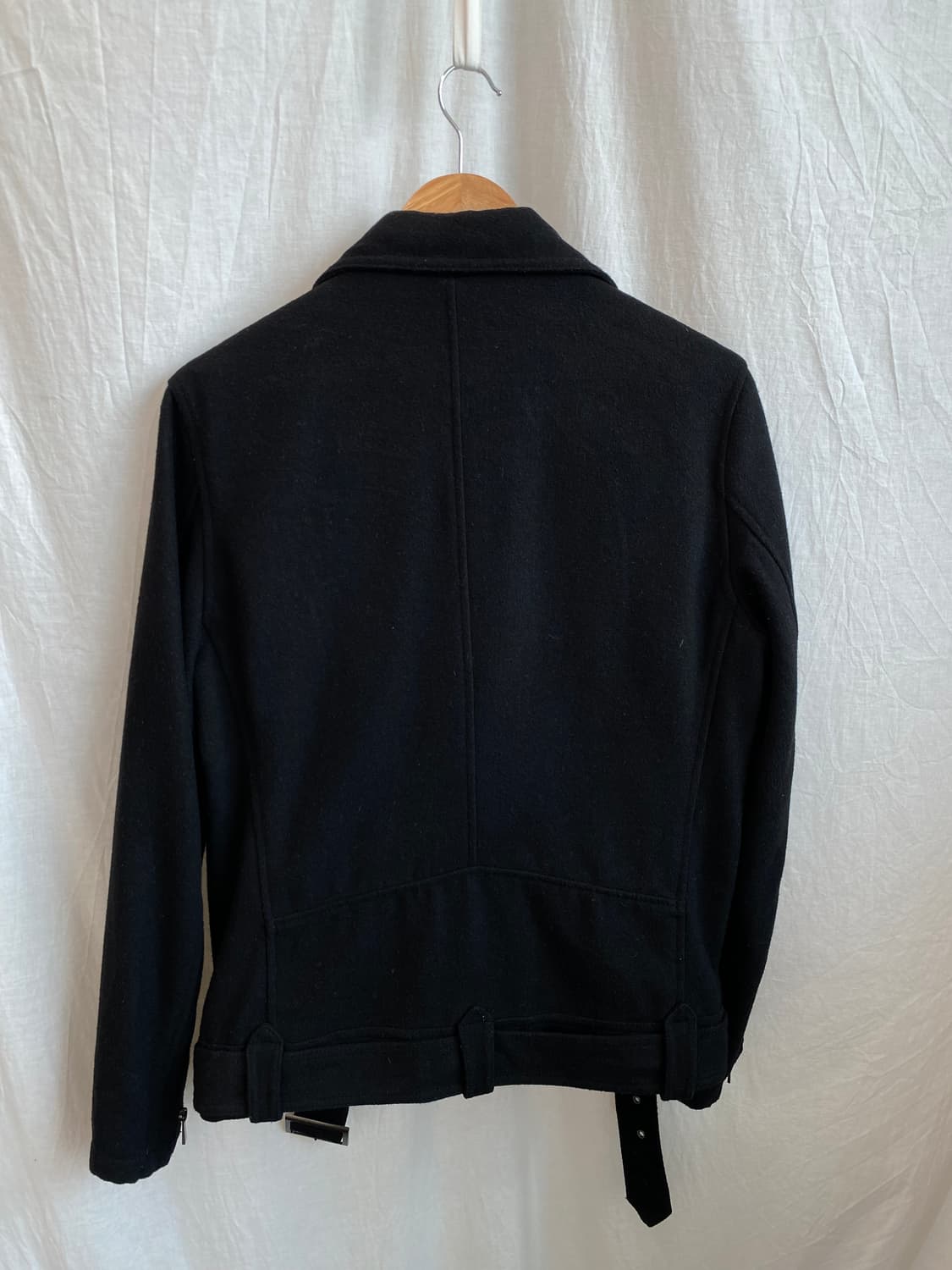 블랙 울혼방 피코트(M-L) 상품이미지10