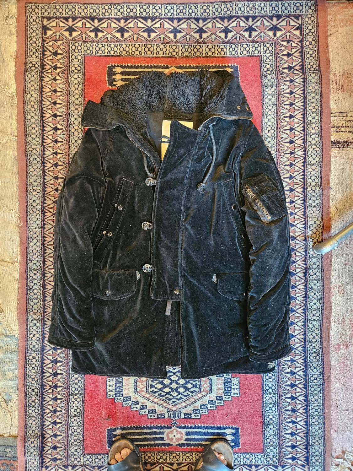 폴로 데님엔 서플라이 n3b 벨벳 구스 패딩 상품이미지1