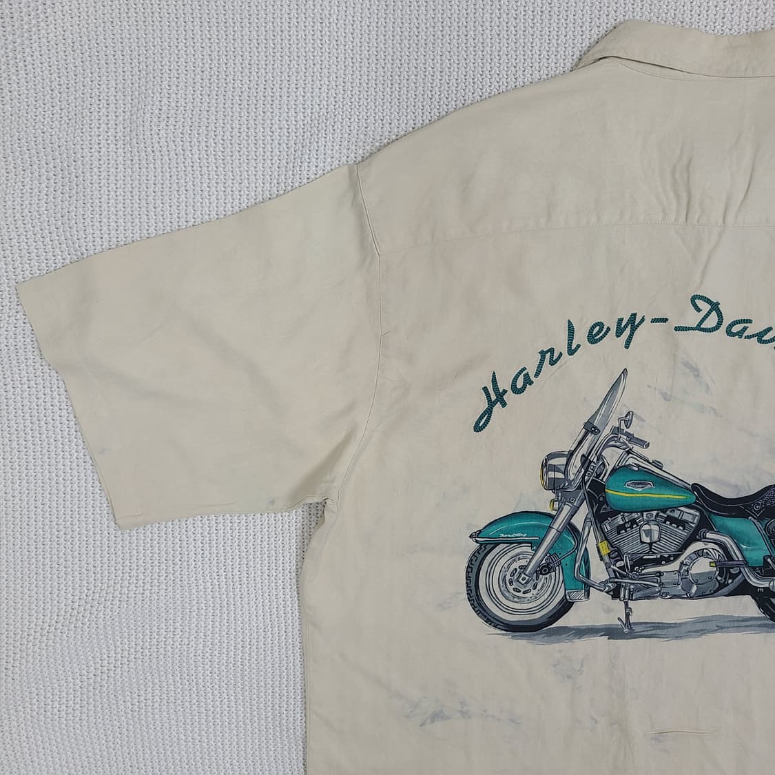 Harley Davidson X Tori Richard 하와이안 실크셔츠 상품이미지7