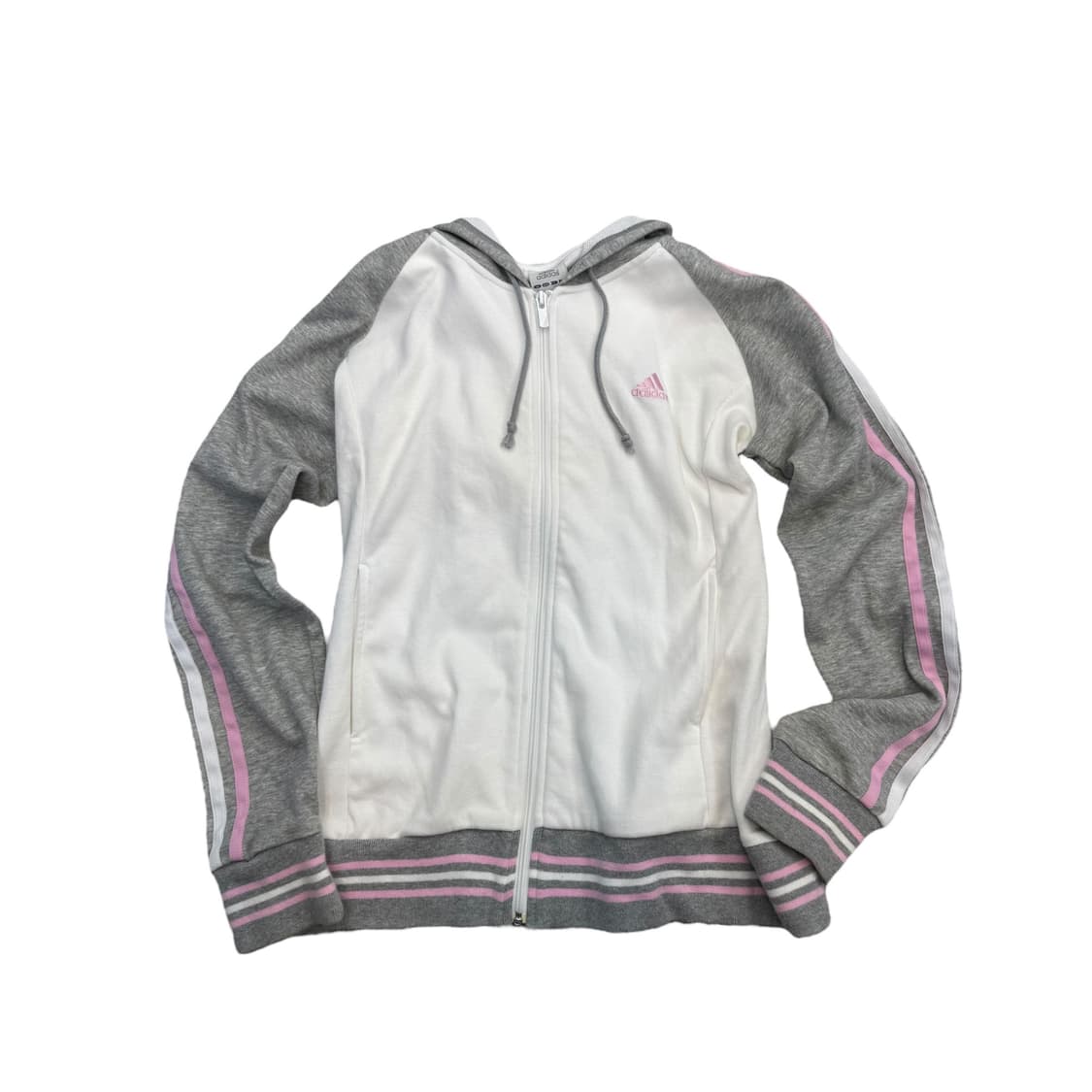 Adidas pink grey hooded zip up 상품이미지1