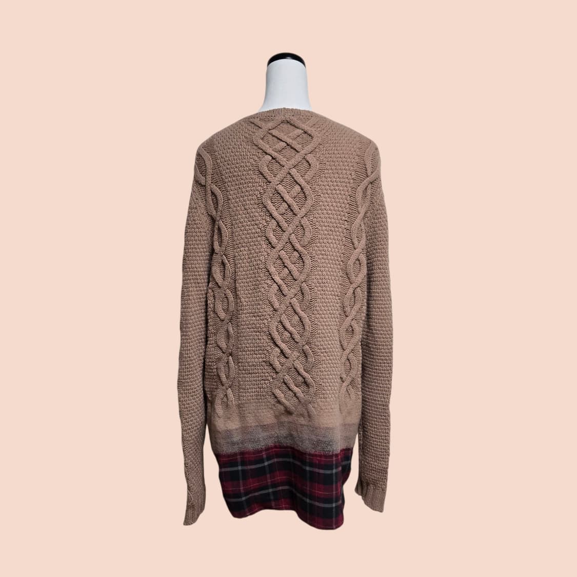 넘버21 울 셔츠 레이어 니트 상품이미지2