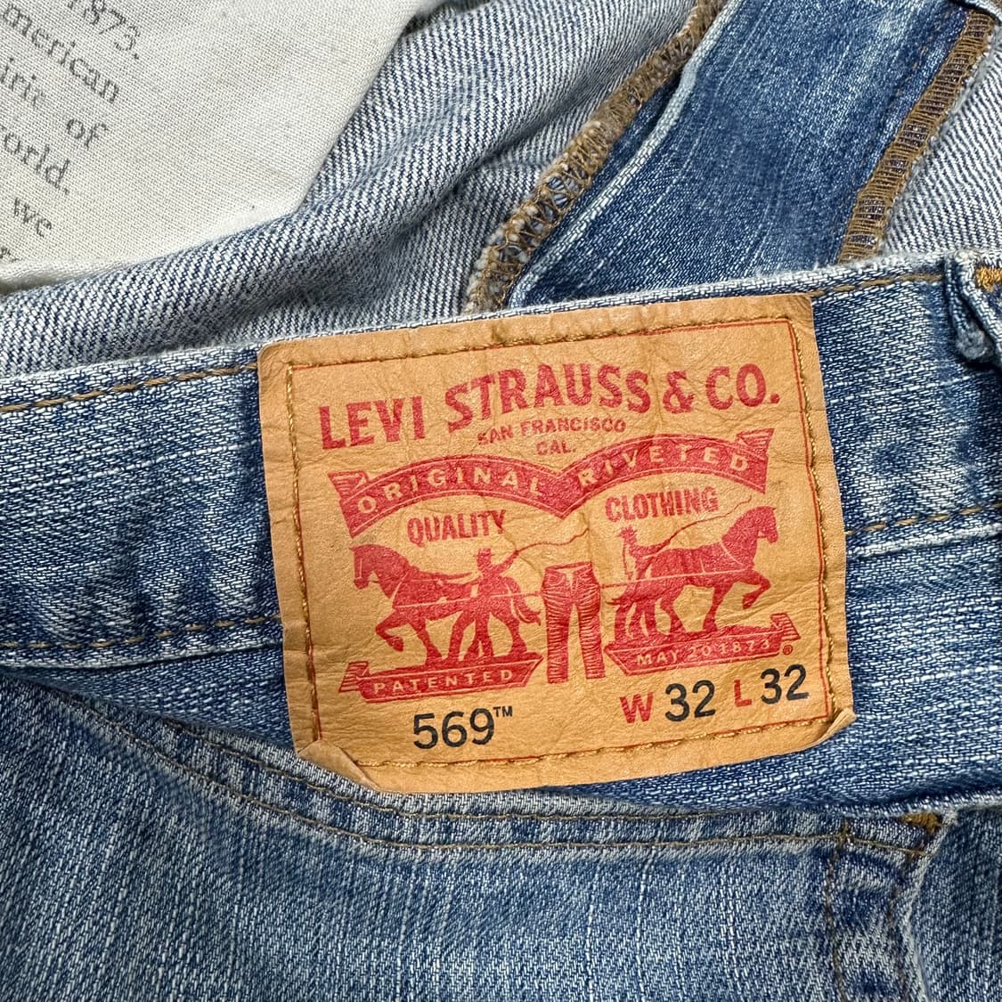 ✨ (바배) 리바이스 569 데님 팬츠  상품이미지3