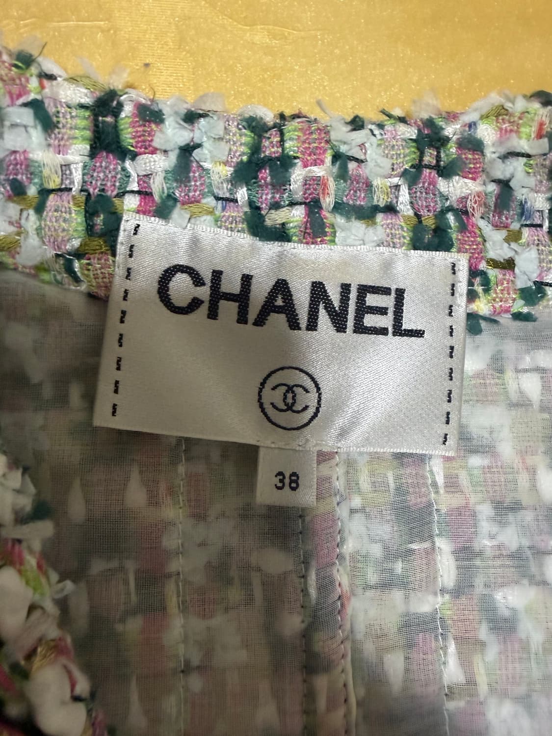 CHANEL 샤넬 크루즈 컬렉션 18C 멀티컬러 트위드  자켓 코트 38 상품이미지1