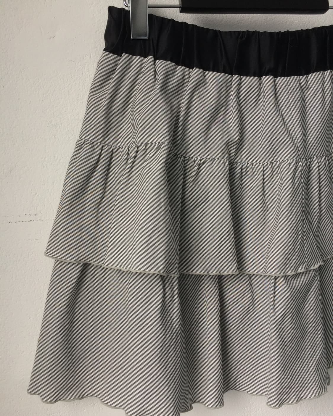 Stripe pattern layer mini skirt 상품이미지2