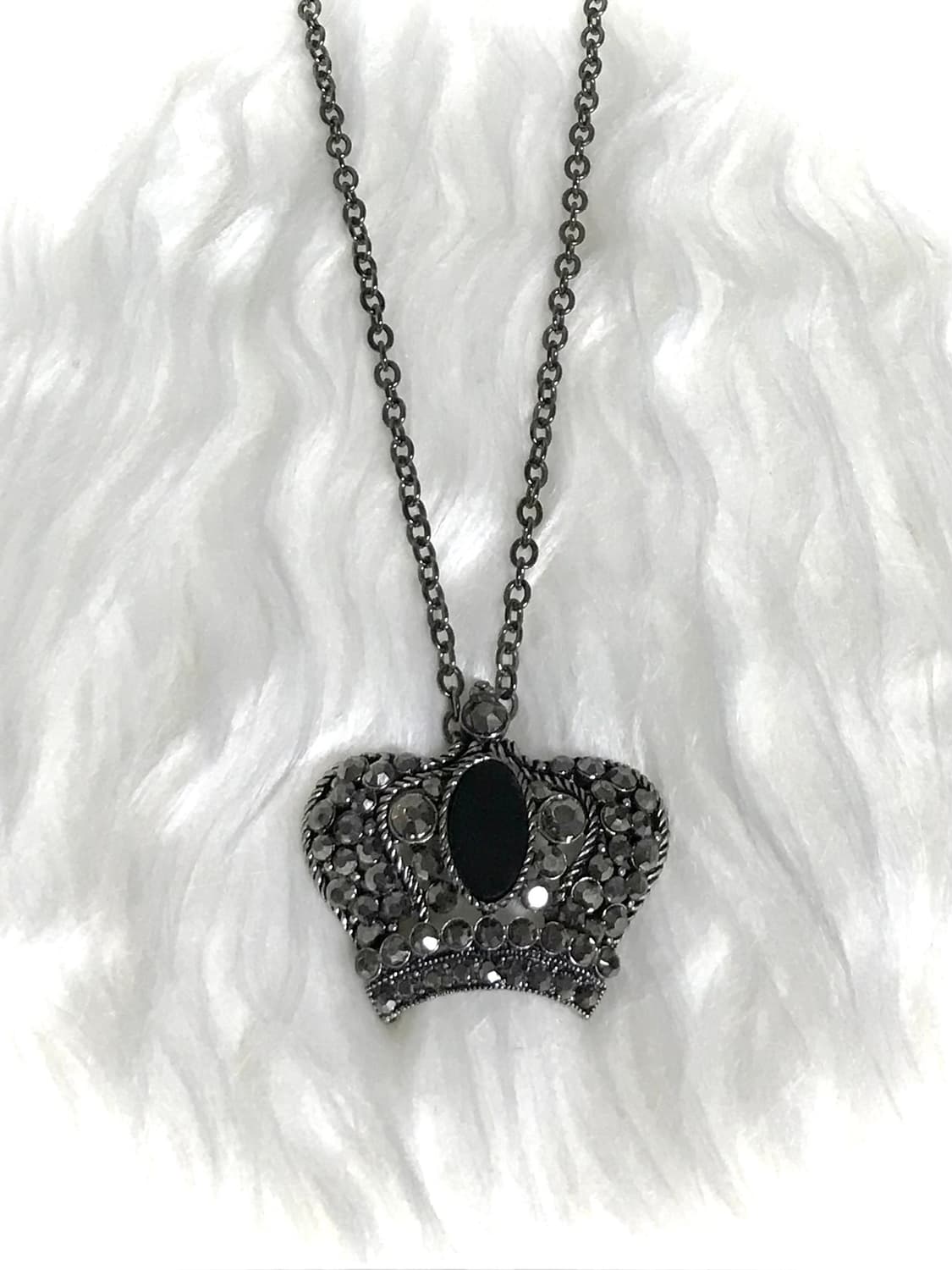 빈티지 헤이세이 갸루 펑크 왕관 목걸이 상품이미지1