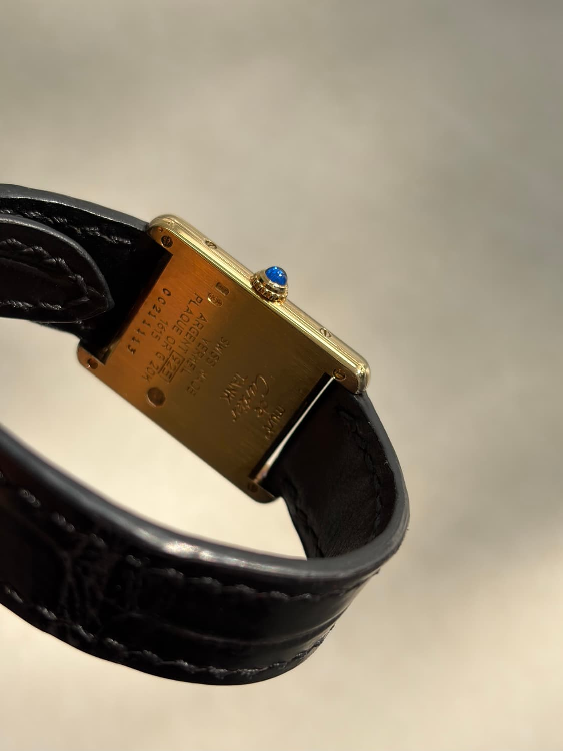 까르띠에 탱크머스트 빈티지 가죽시계 쿼츠 디버클 23mm 상품이미지3