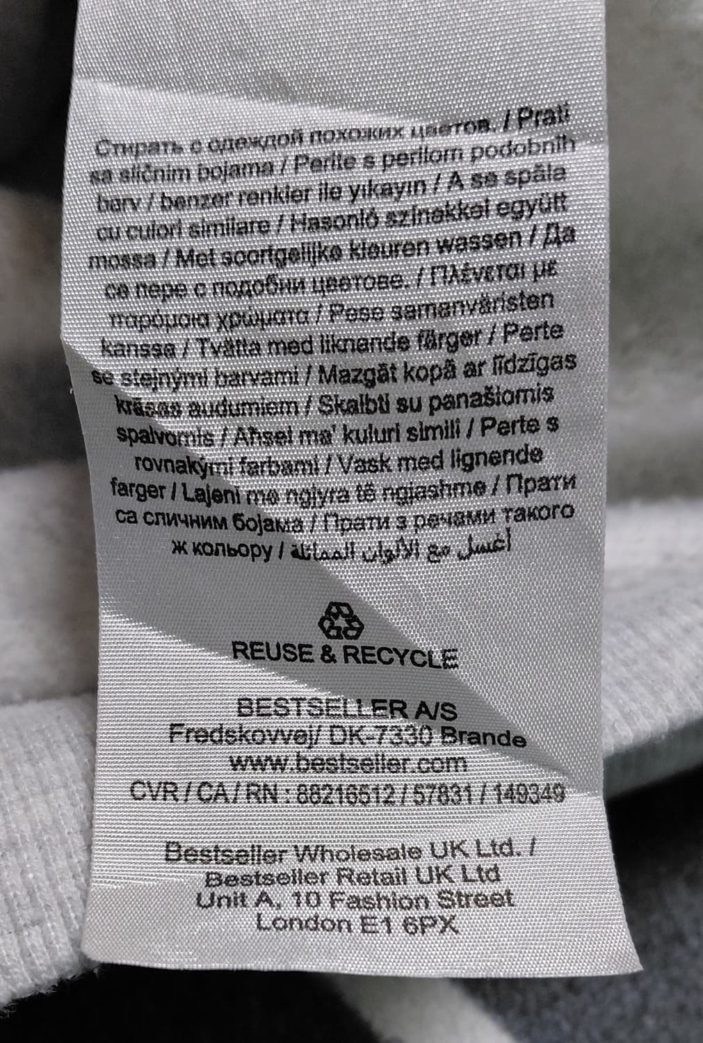 [정품/M] Jack & Jones 로고 기모 후드티 (멜란지 그레이) 상품이미지6