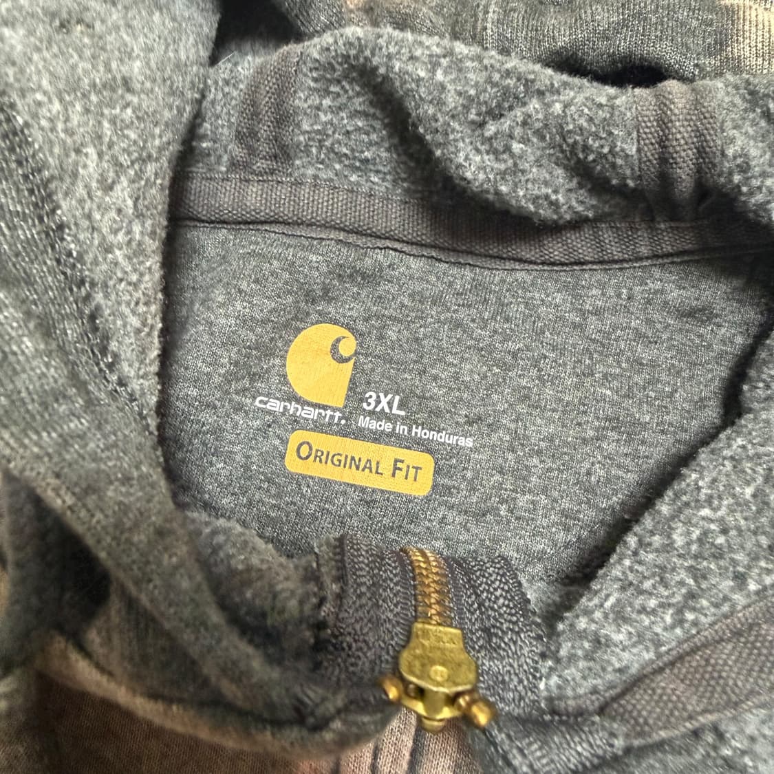 ⭐️희귀⭐️ 칼하트 빈티지 더티워싱 데미지 오버사이즈 후드집업 상품이미지7