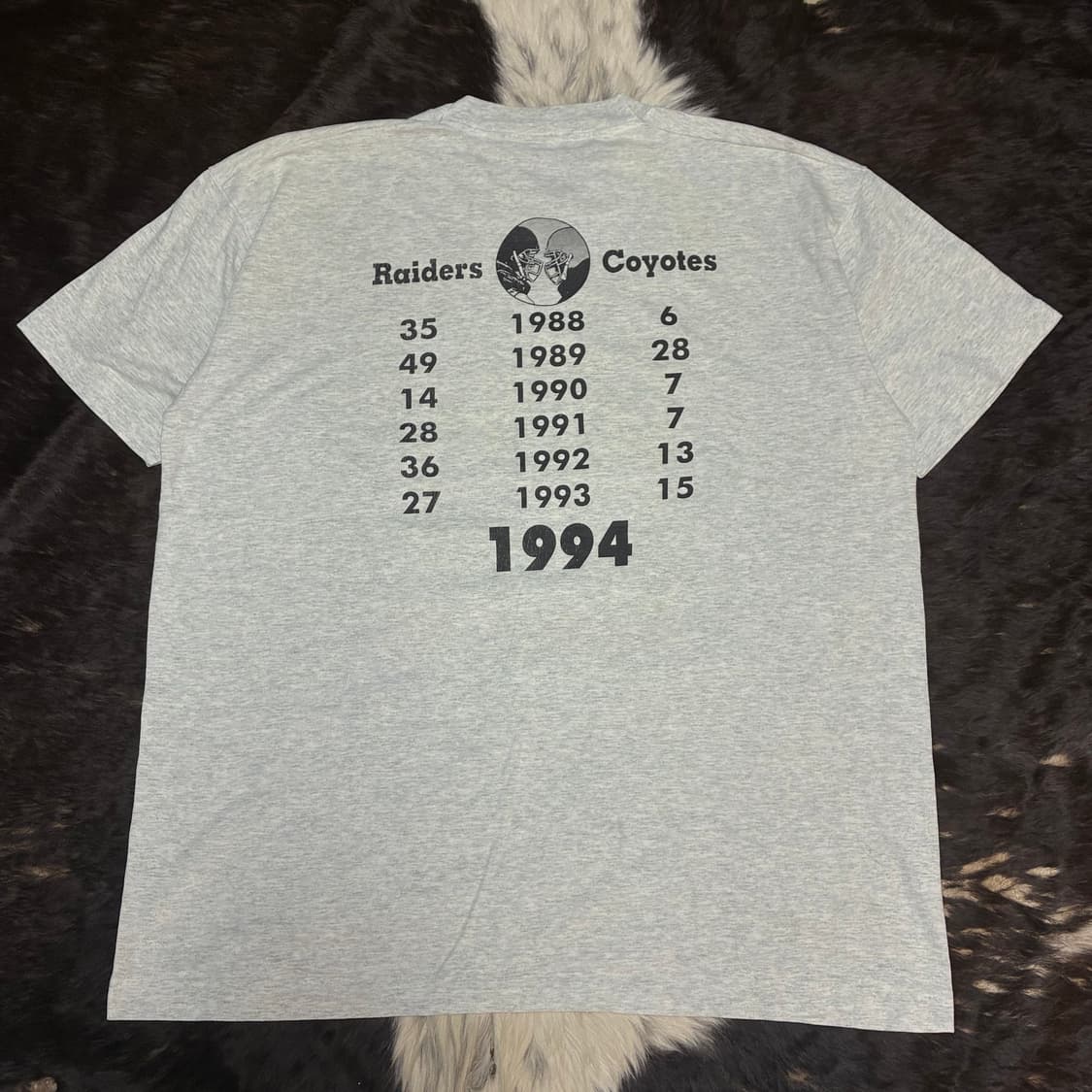 90‘s NFL 싱글 스티치 스포츠 카툰 반팔티 상품이미지4