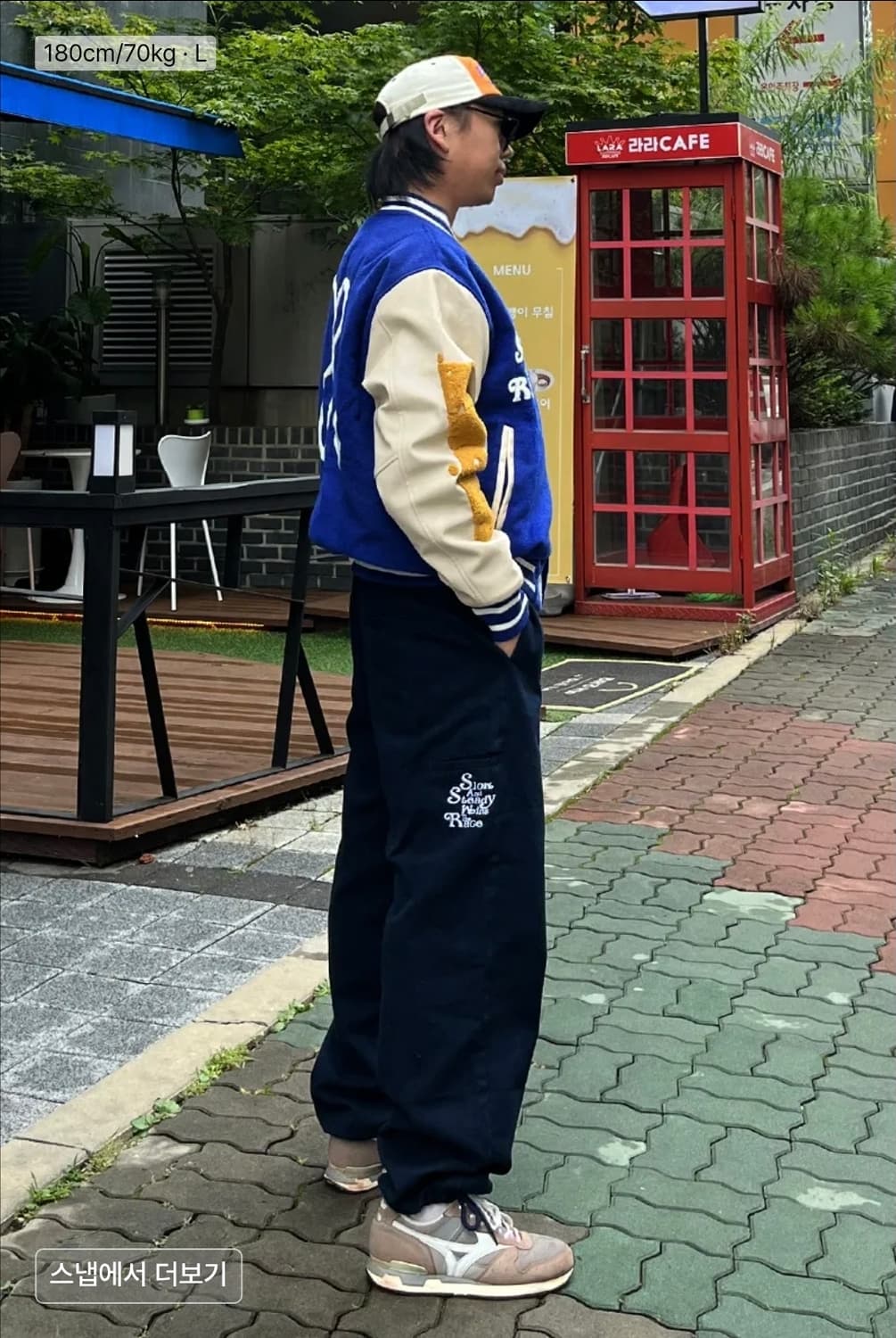 엑스톤즈 밴딩코튼팬츠(닥크네이비)M 상품이미지3