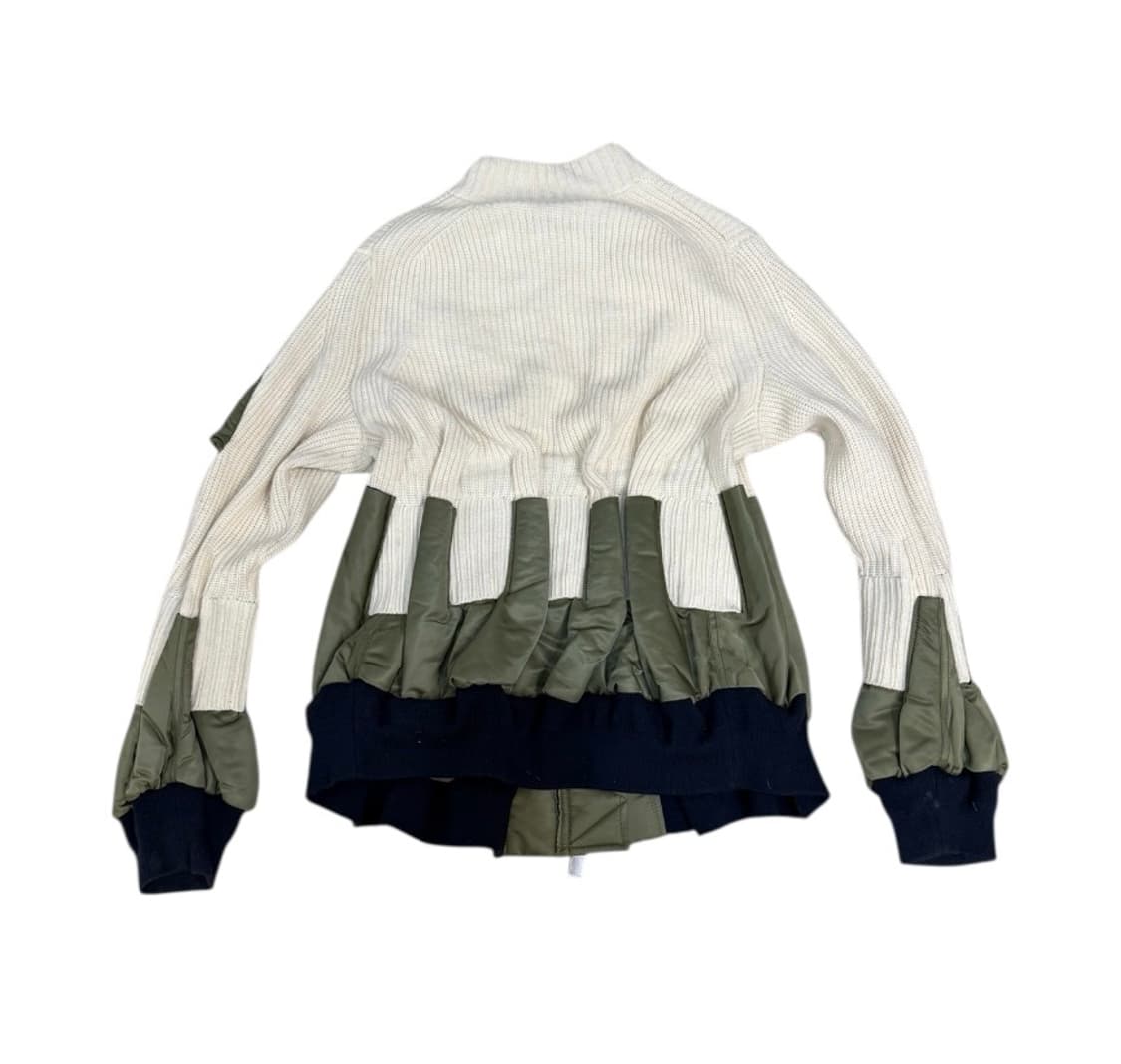 사카이 2019AW MA-1 하이브리드 니트 상품이미지2