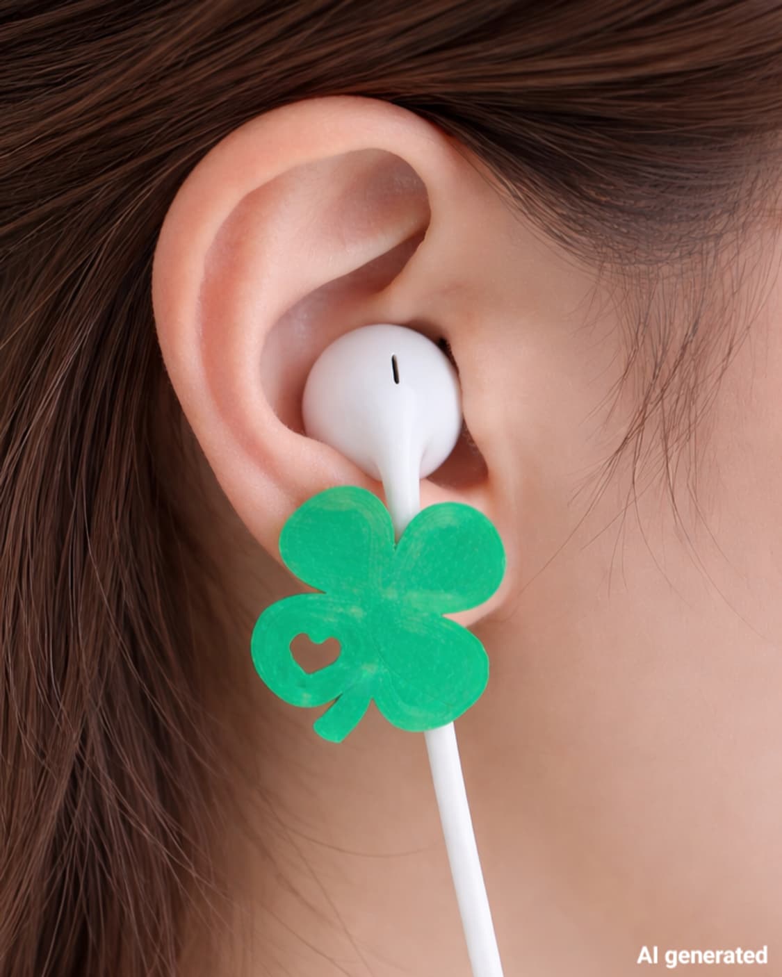 네잎 클로버 줄이어폰 장식 악세사리 상품이미지3