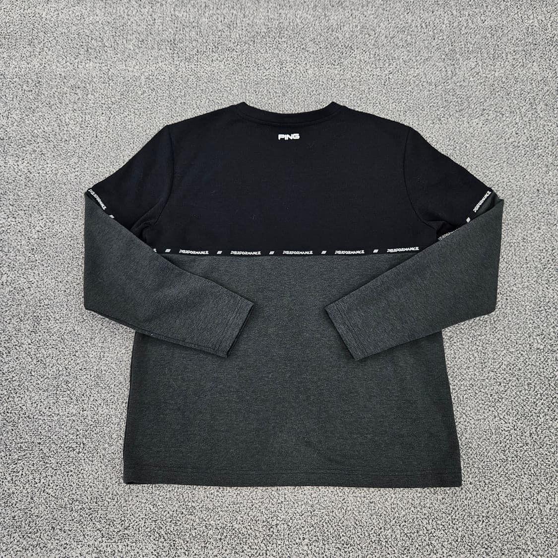 [105] 핑 PING 골프 배색 라운드 긴팔 맨투맨 티셔츠 1103JM 상품이미지3