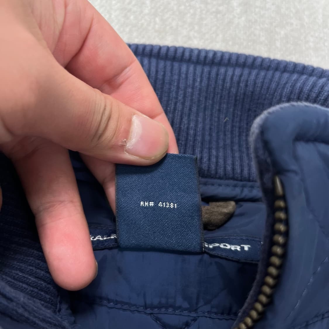 95 폴로 랄프로렌 스웨이드 퀄팅 조끼 상품이미지5