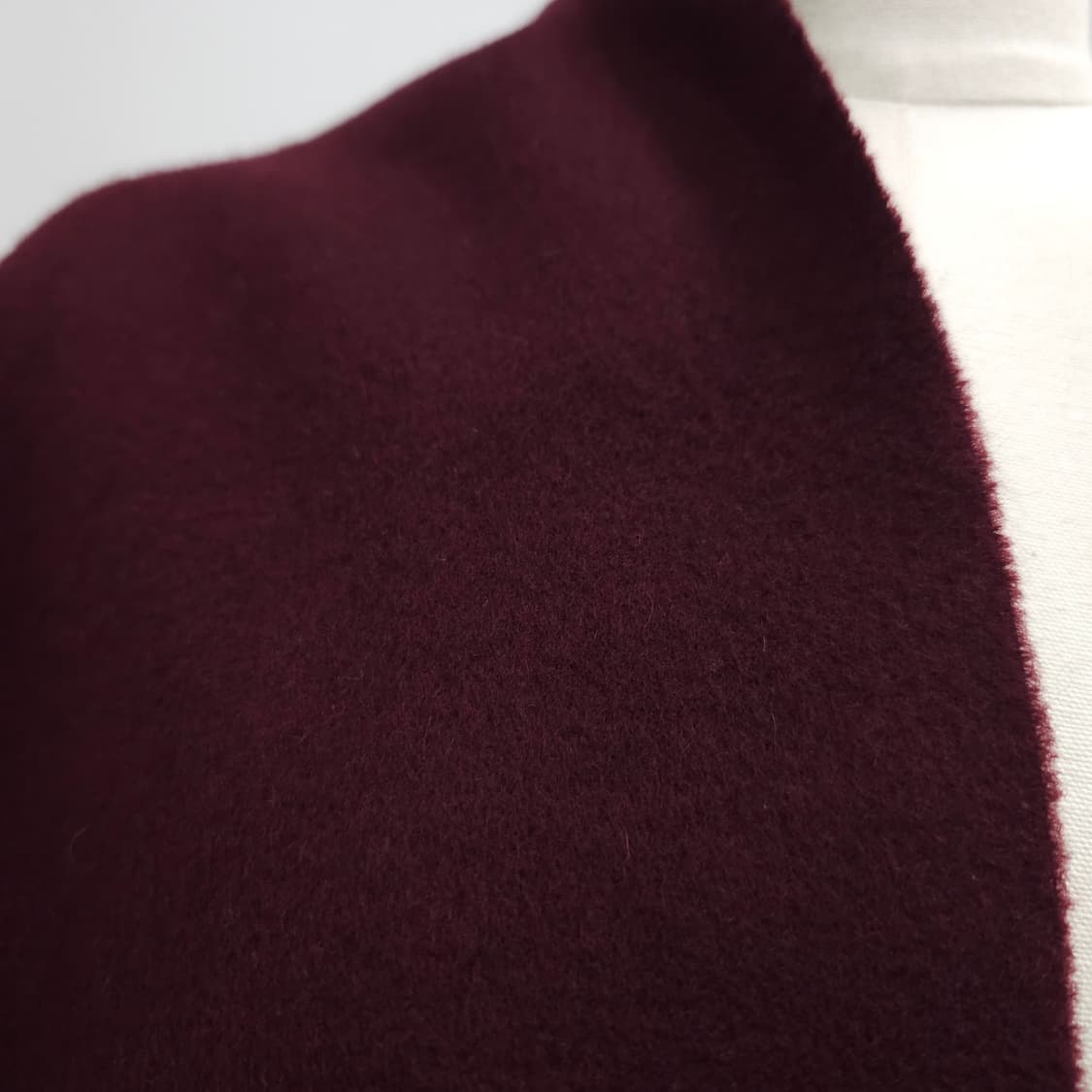 캐시미어 100% 버건디 머플러 남녀공용 상품이미지6