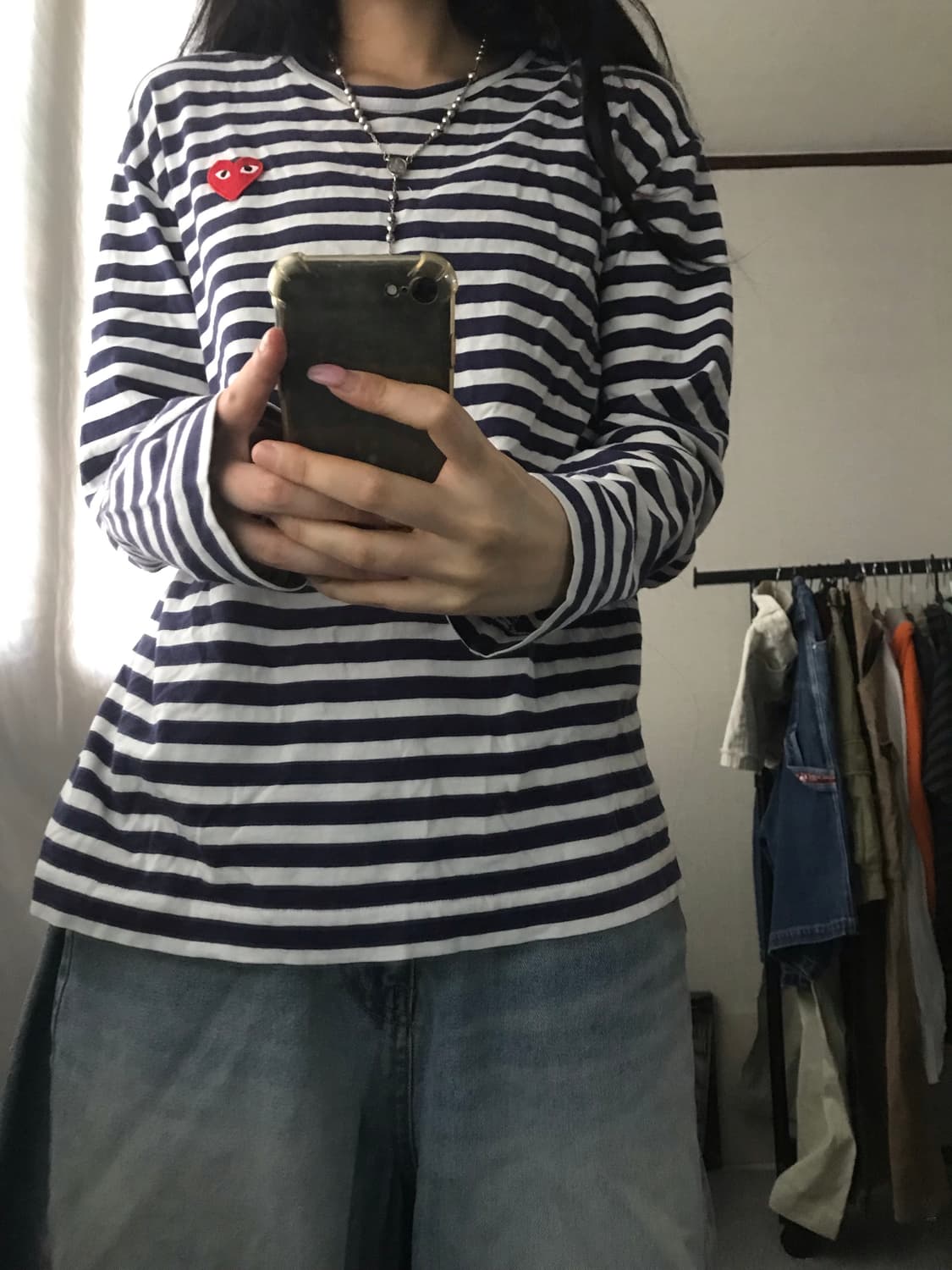 꼼데가르송 네이비 스트라이프 롱슬리브 상품이미지7