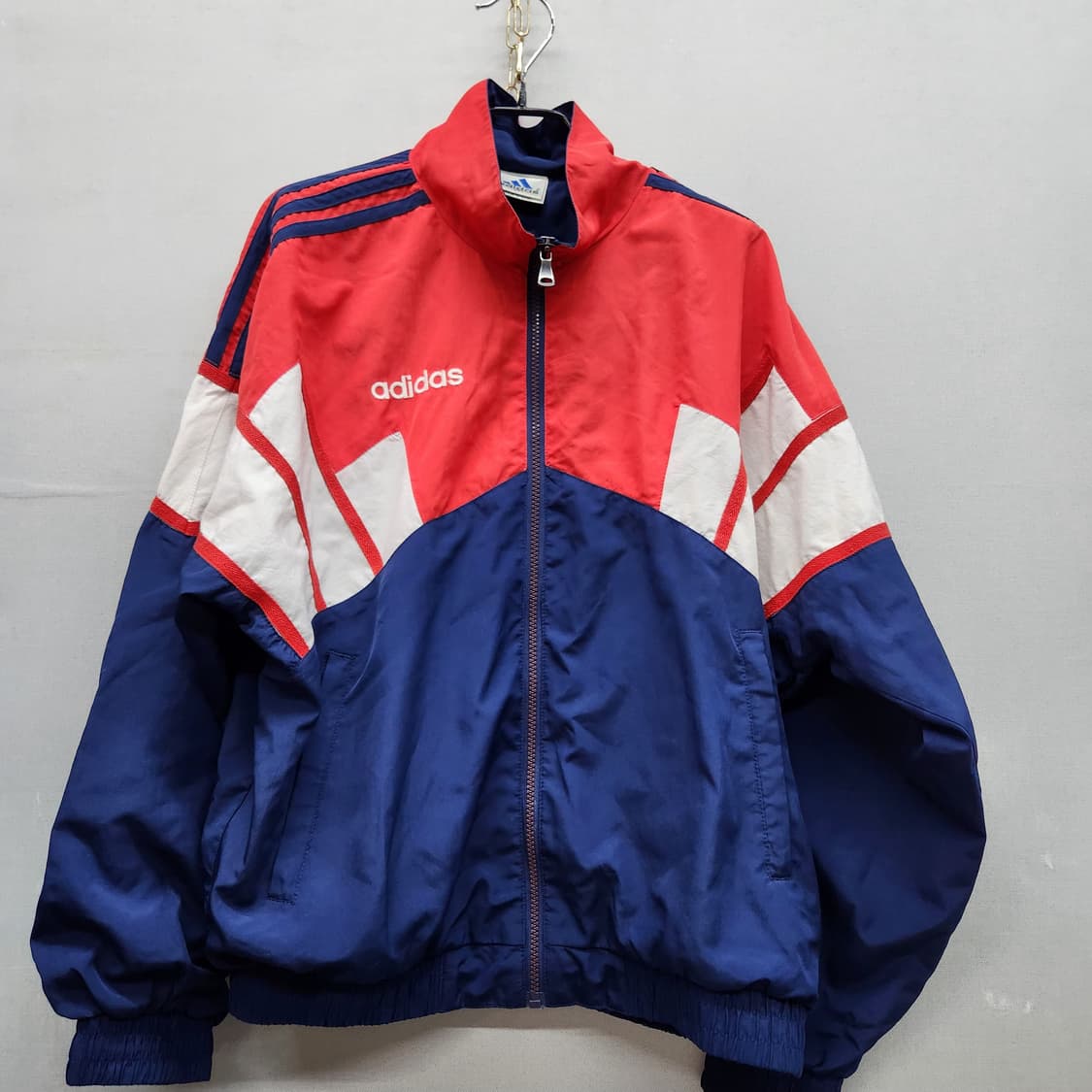 올드스쿨 아디다스 배색 오버핏 바람막이 95(XL) 상품이미지1