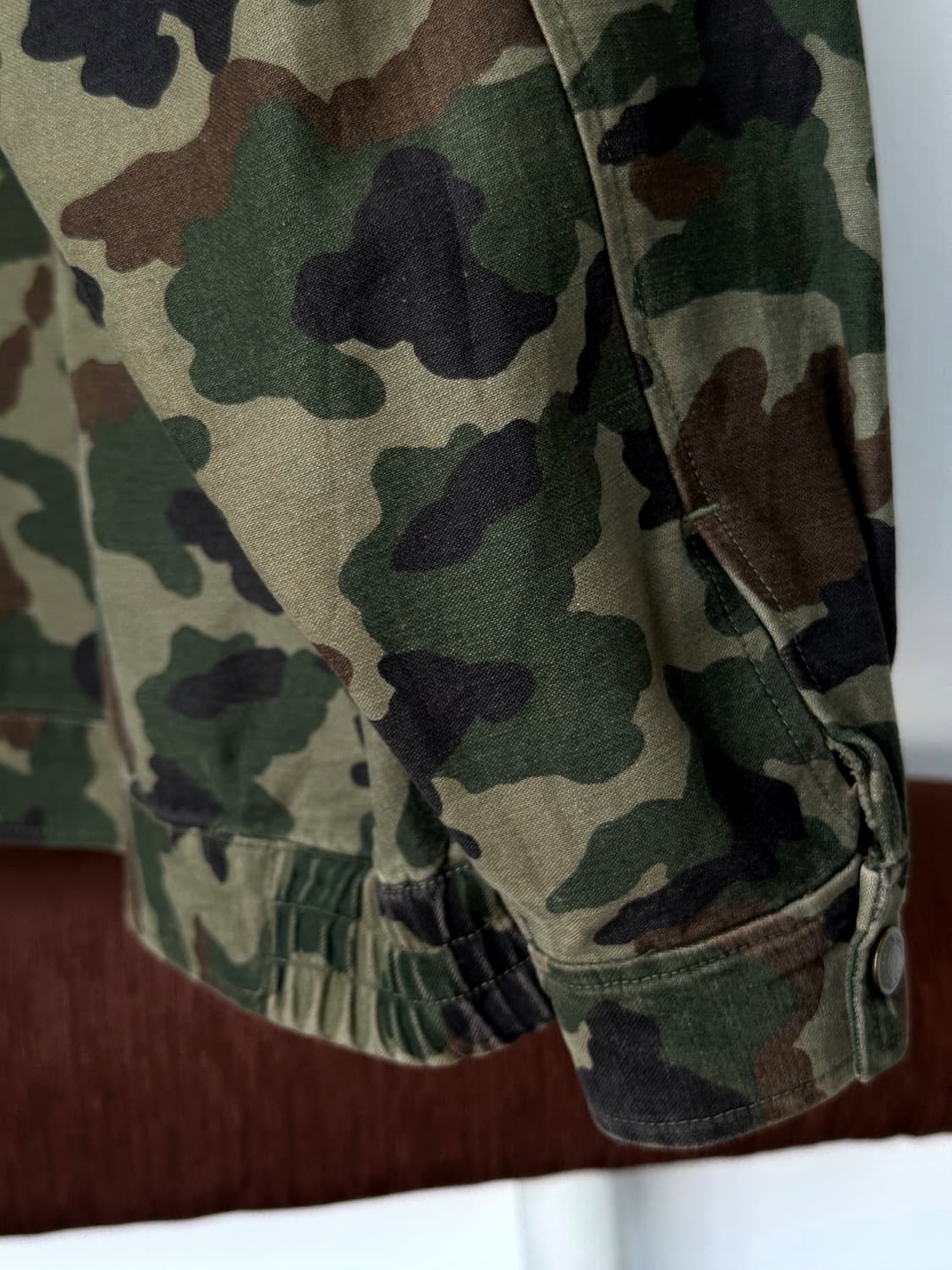 Camo design mild cotton blouson 상품이미지3