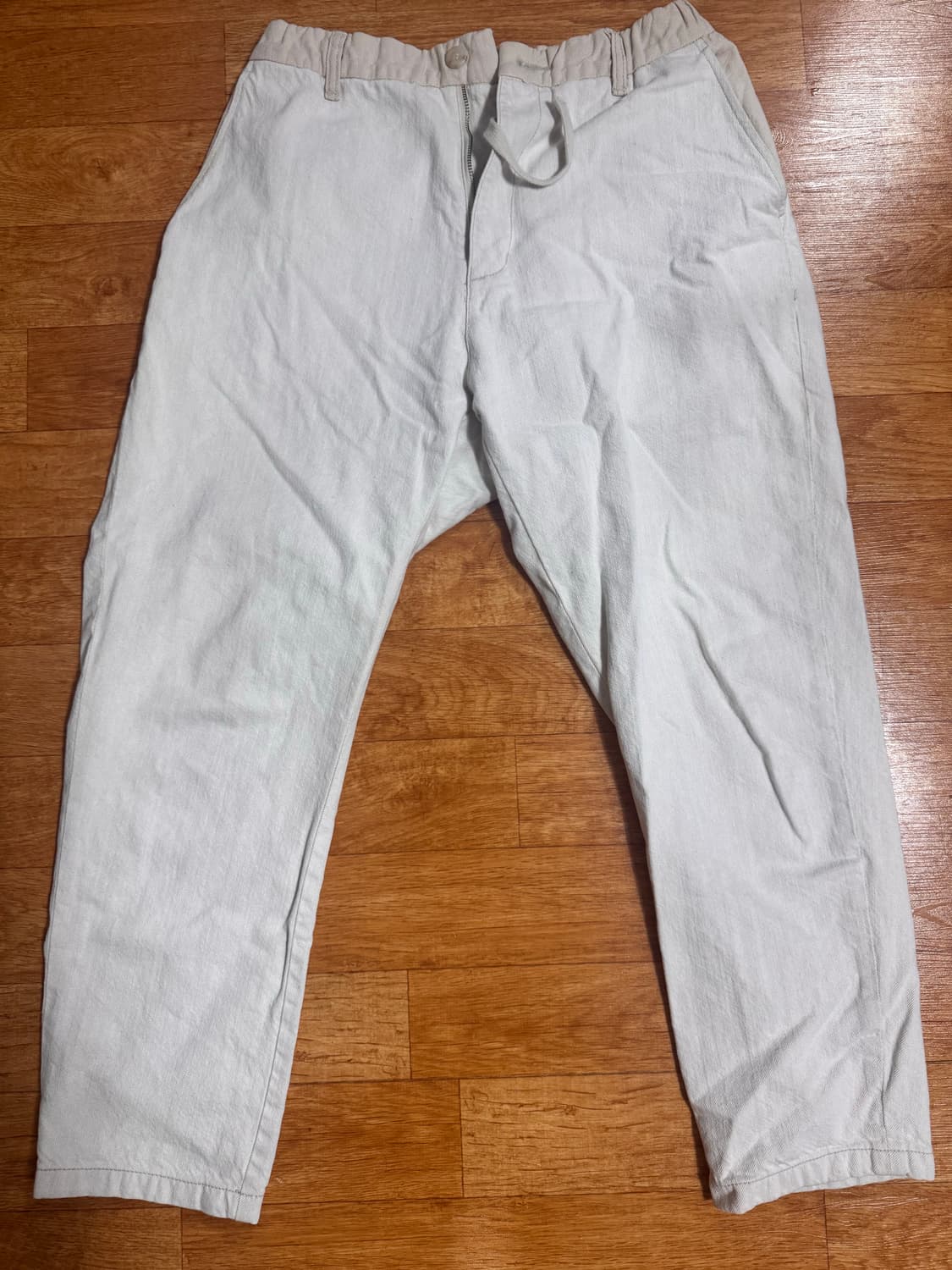 비이커 아이보리 배기팬츠 상품이미지1